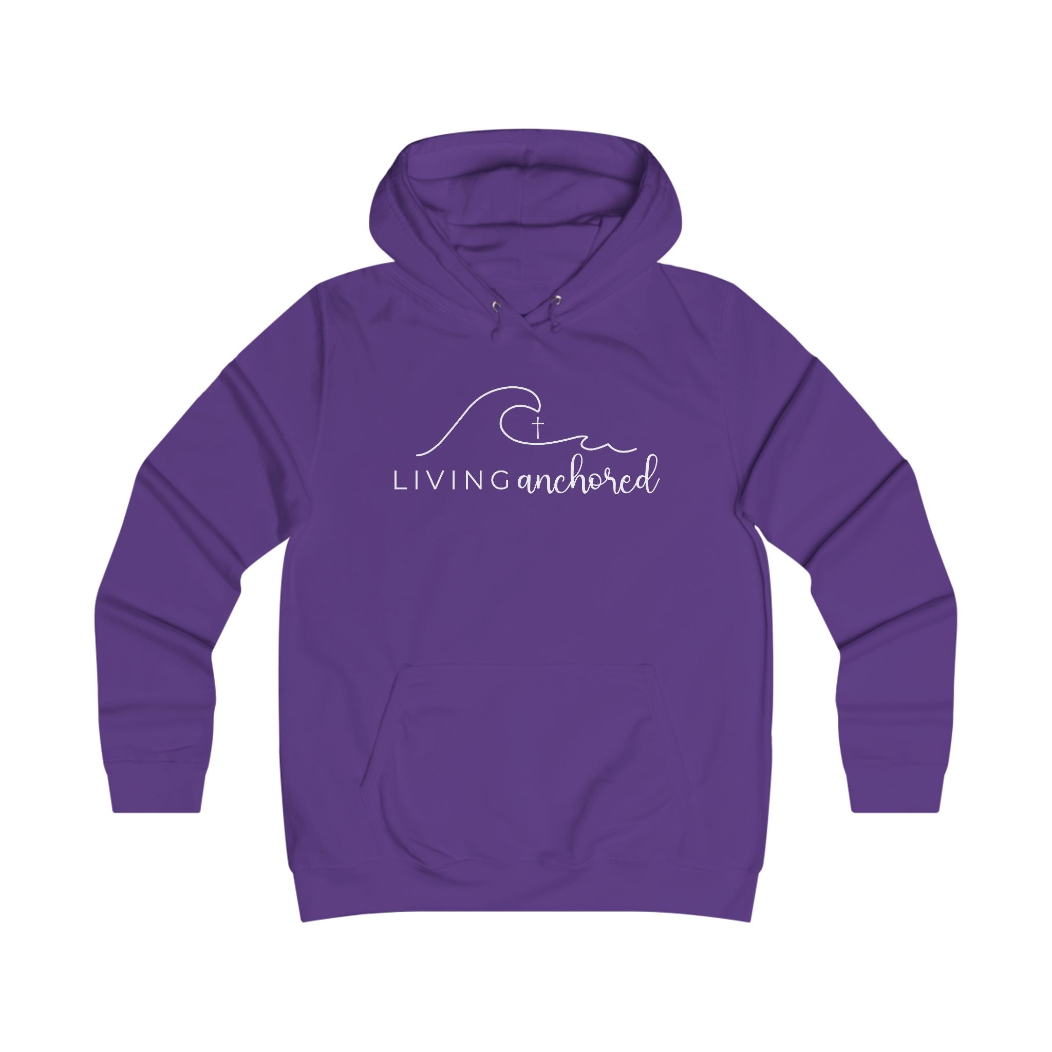 Girlie College Hoodie – Living Anchored | Psalm 46:5