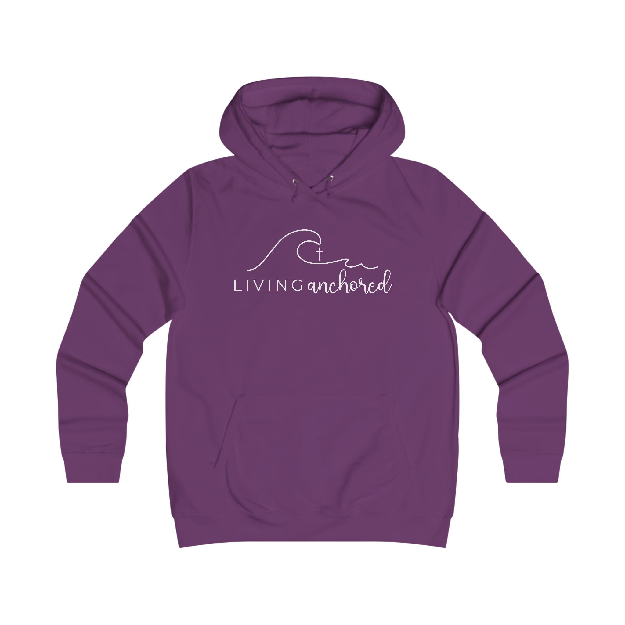Girlie College Hoodie – Living Anchored | Psalm 46:5
