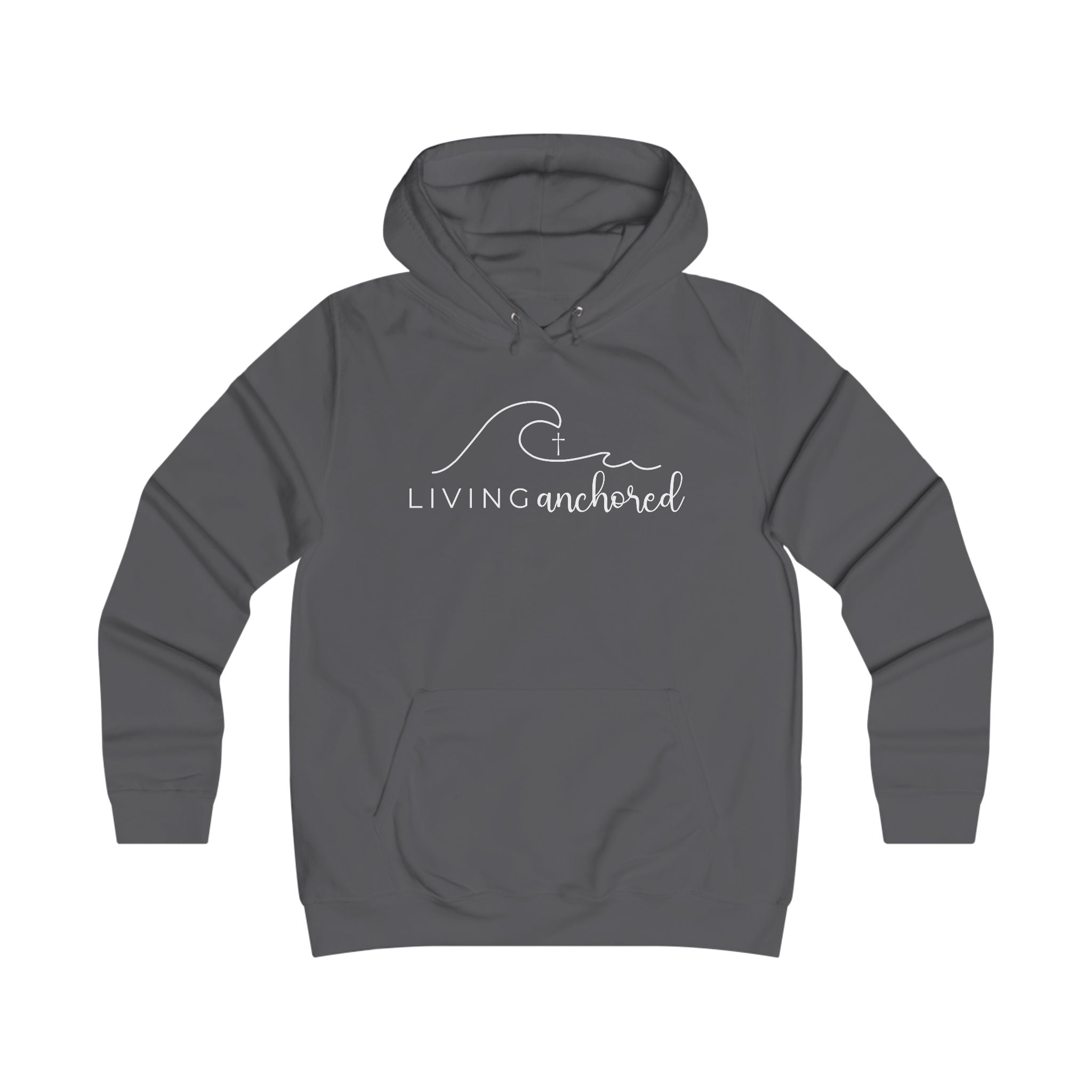 Girlie College Hoodie – Living Anchored | Psalm 46:5