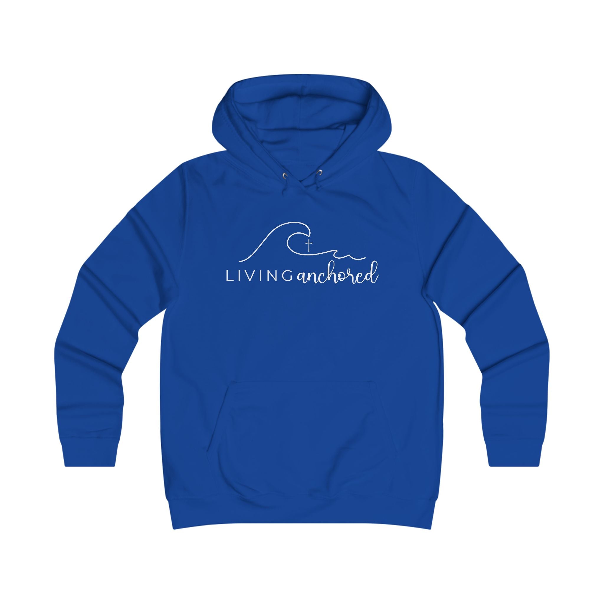 Girlie College Hoodie – Living Anchored | Psalm 46:5