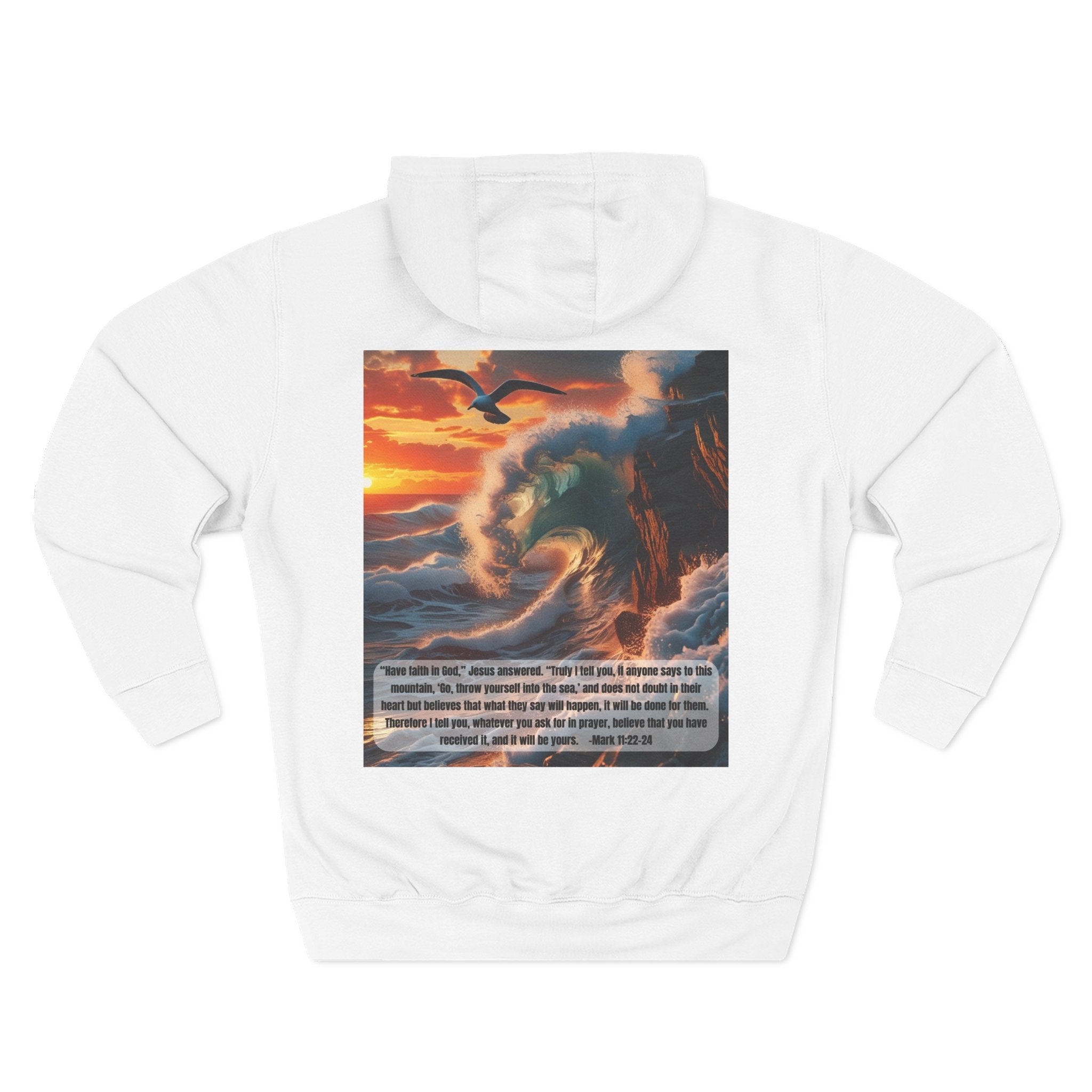 Living Anchored Bird & Wave Hoodie – Mark 11:22-24