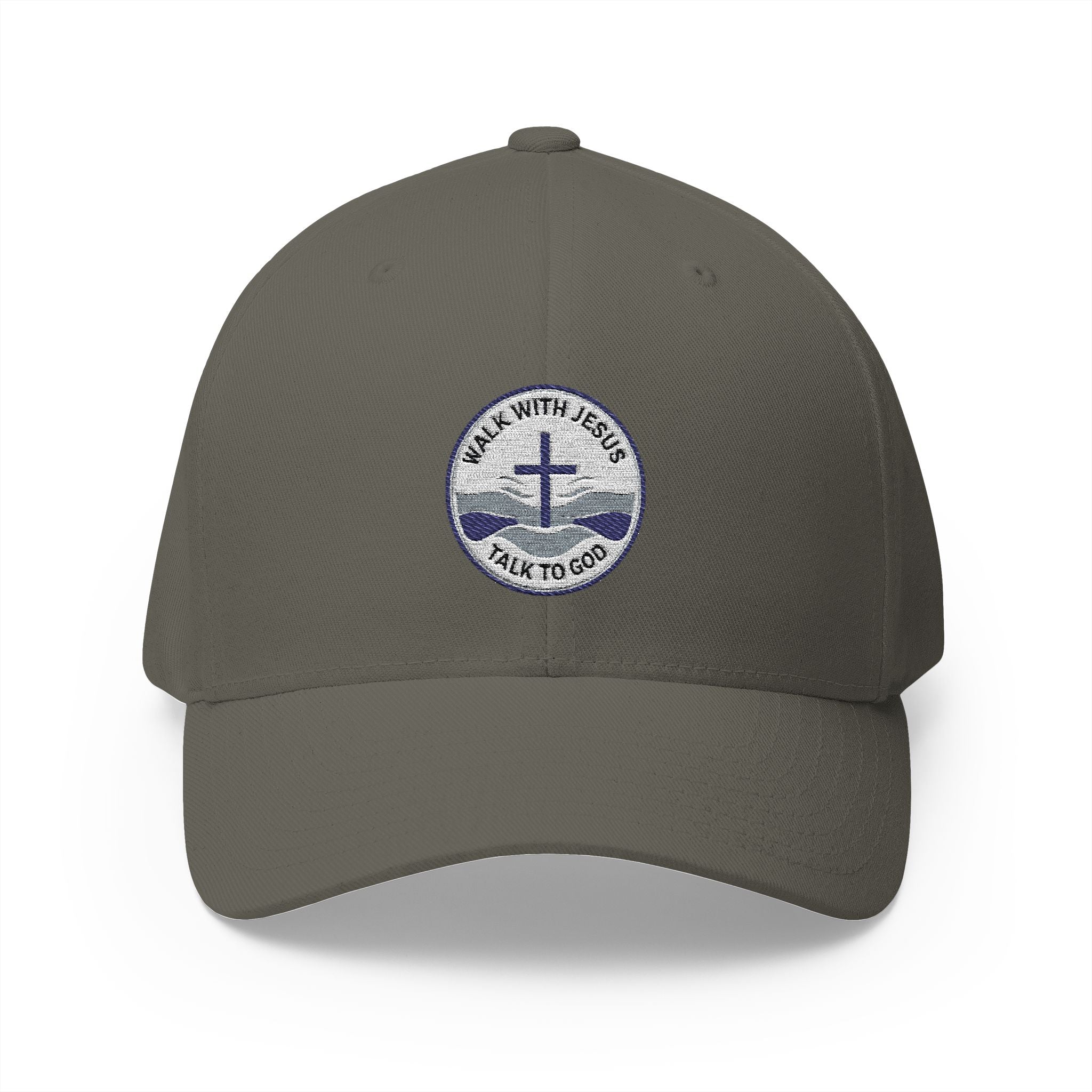 Walk With Jesus, Talk to God | Structured Cap by Seaside Faith Designs