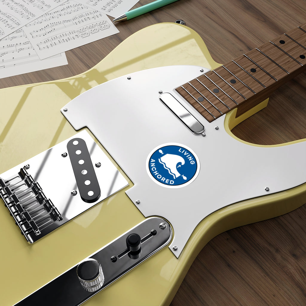 Living Anchored Die-Cut Sticker
