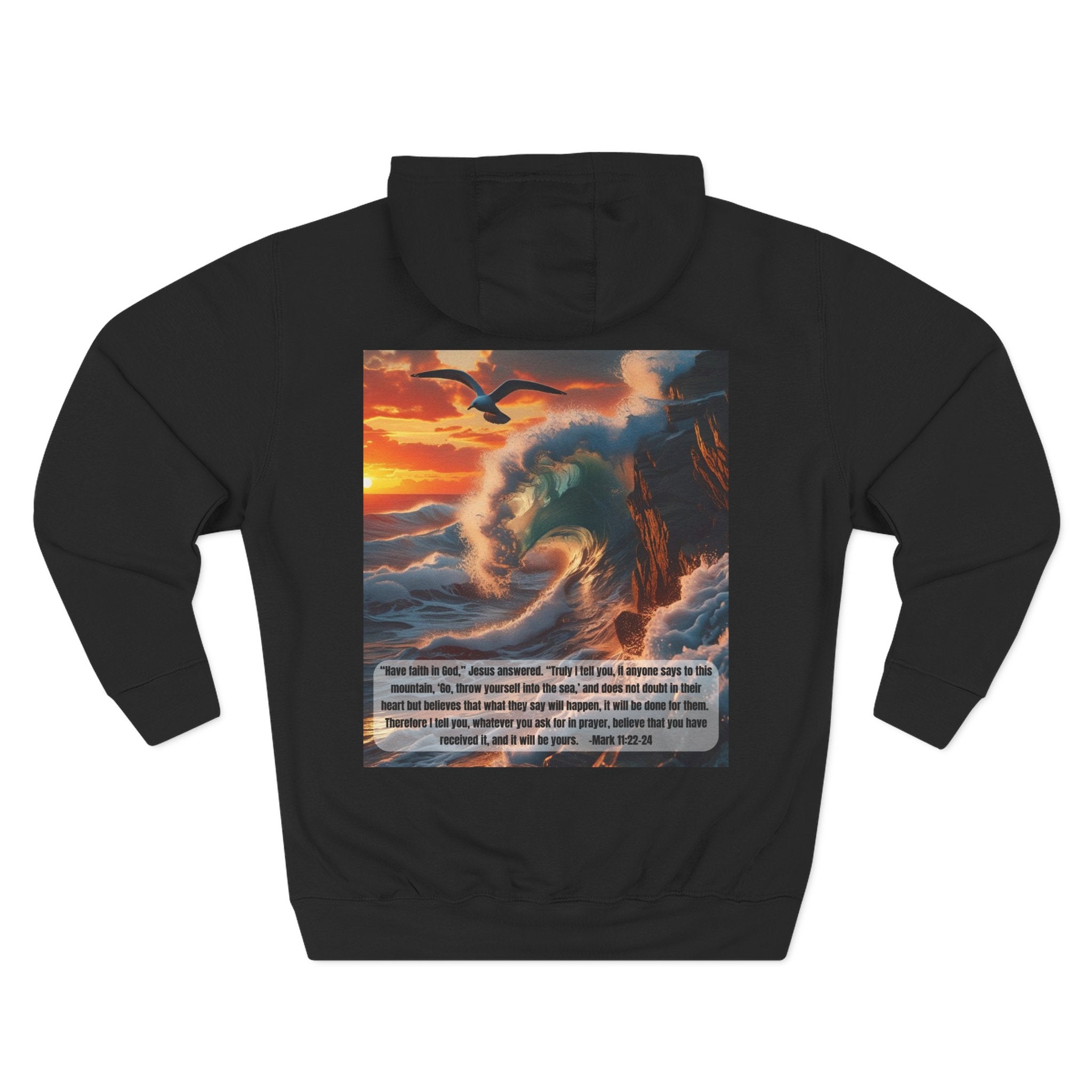 Living Anchored Bird & Wave Hoodie – Mark 11:22-24