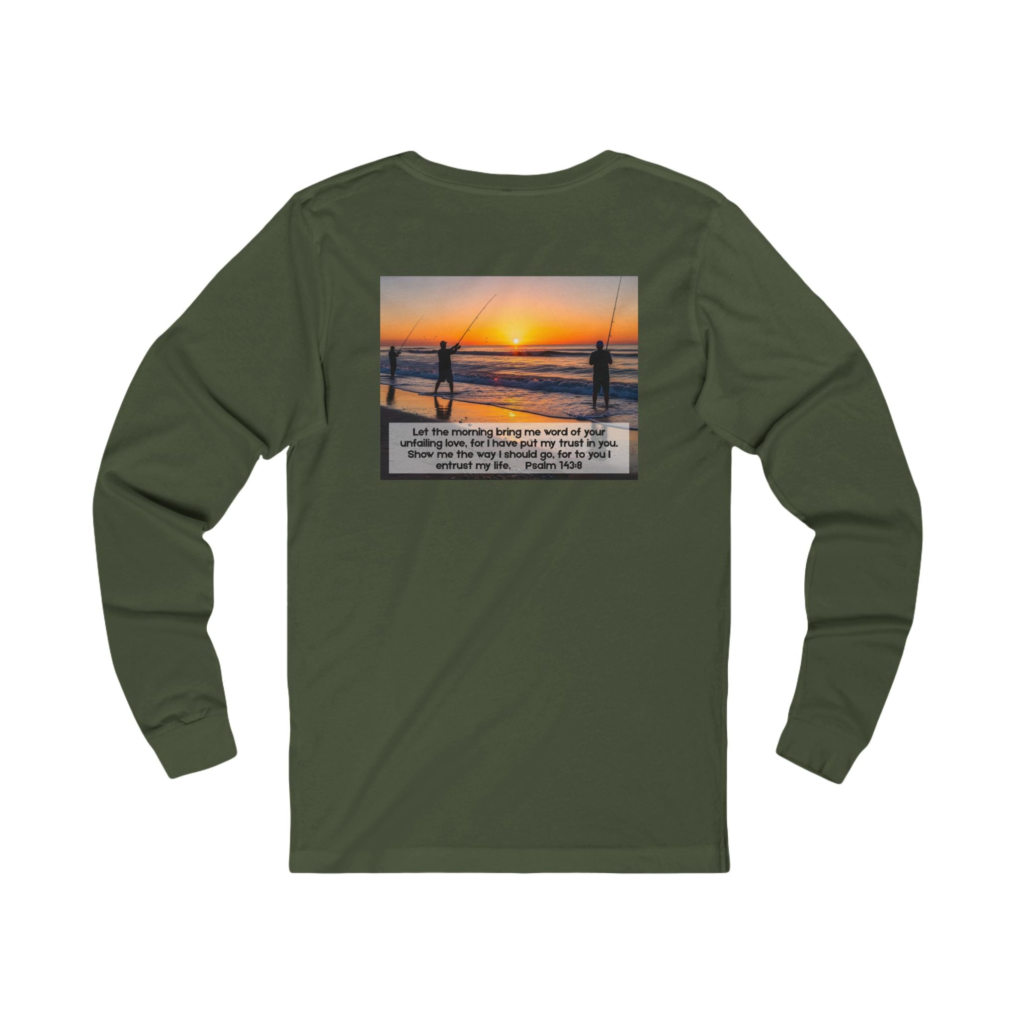 Inspirational Jersey Long Sleeve Tee – Psalm 143:8