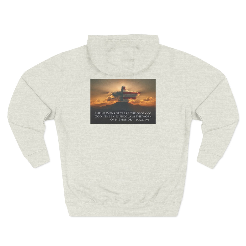 Inspirational Fleece Hoodie with Uplifting Quote