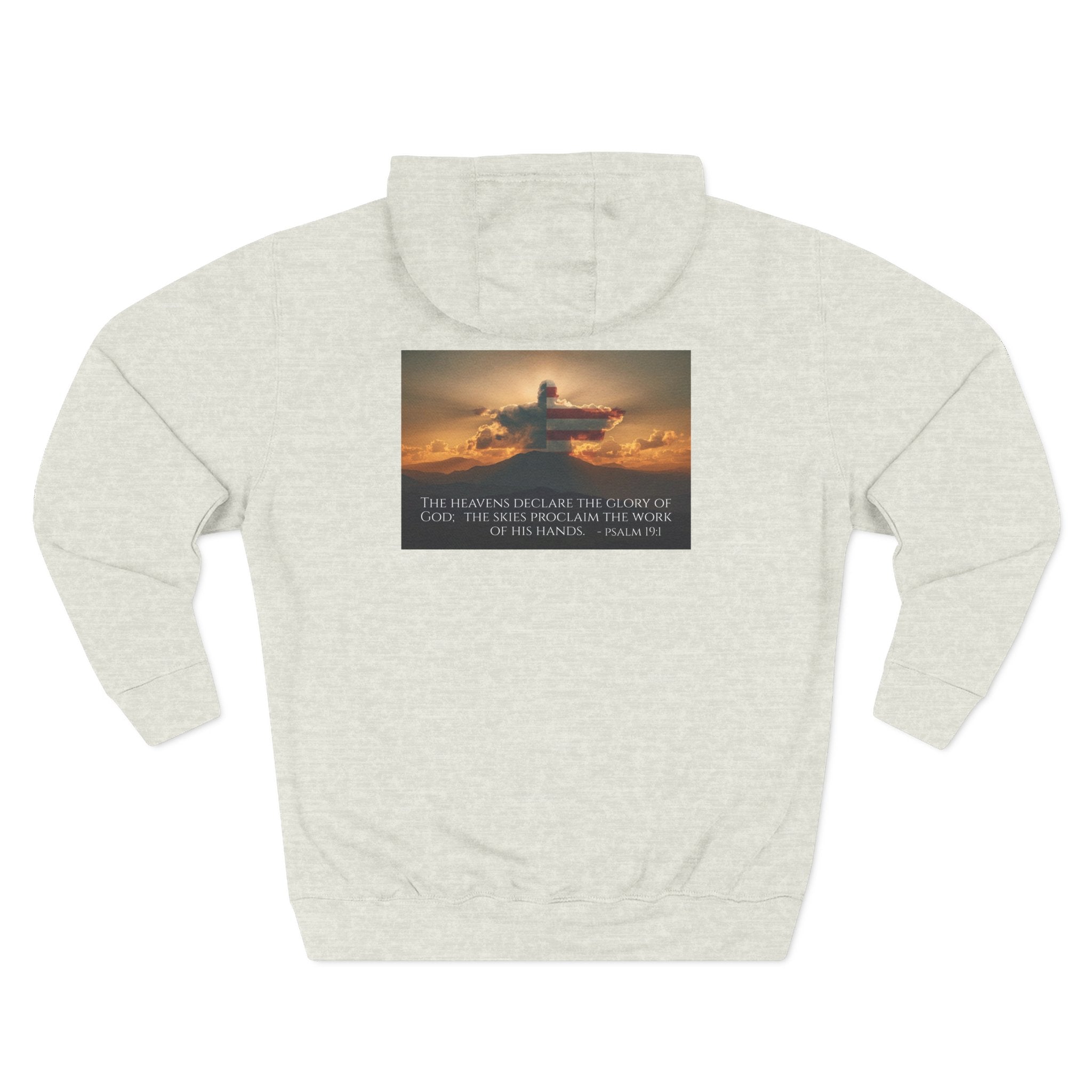 Inspirational Fleece Hoodie with Uplifting Quote