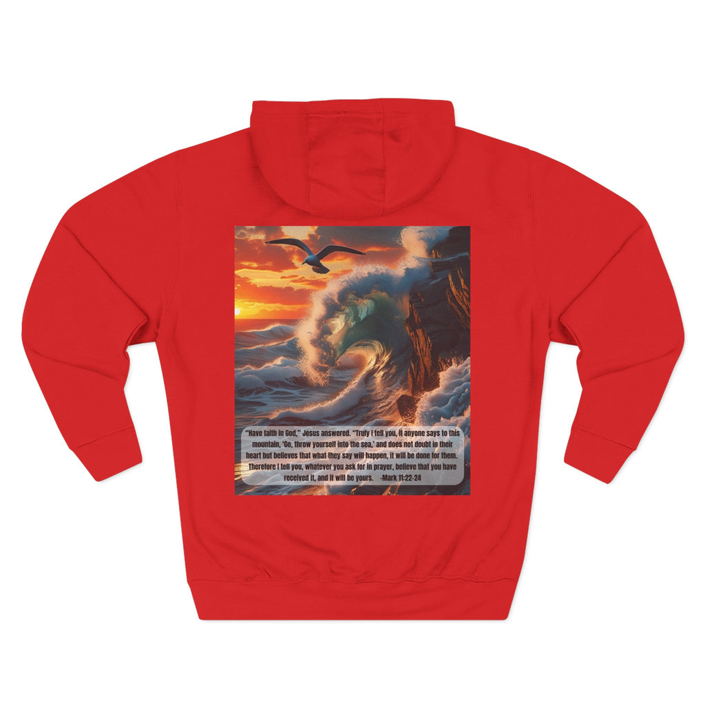Living Anchored Bird & Wave Hoodie – Mark 11:22-24