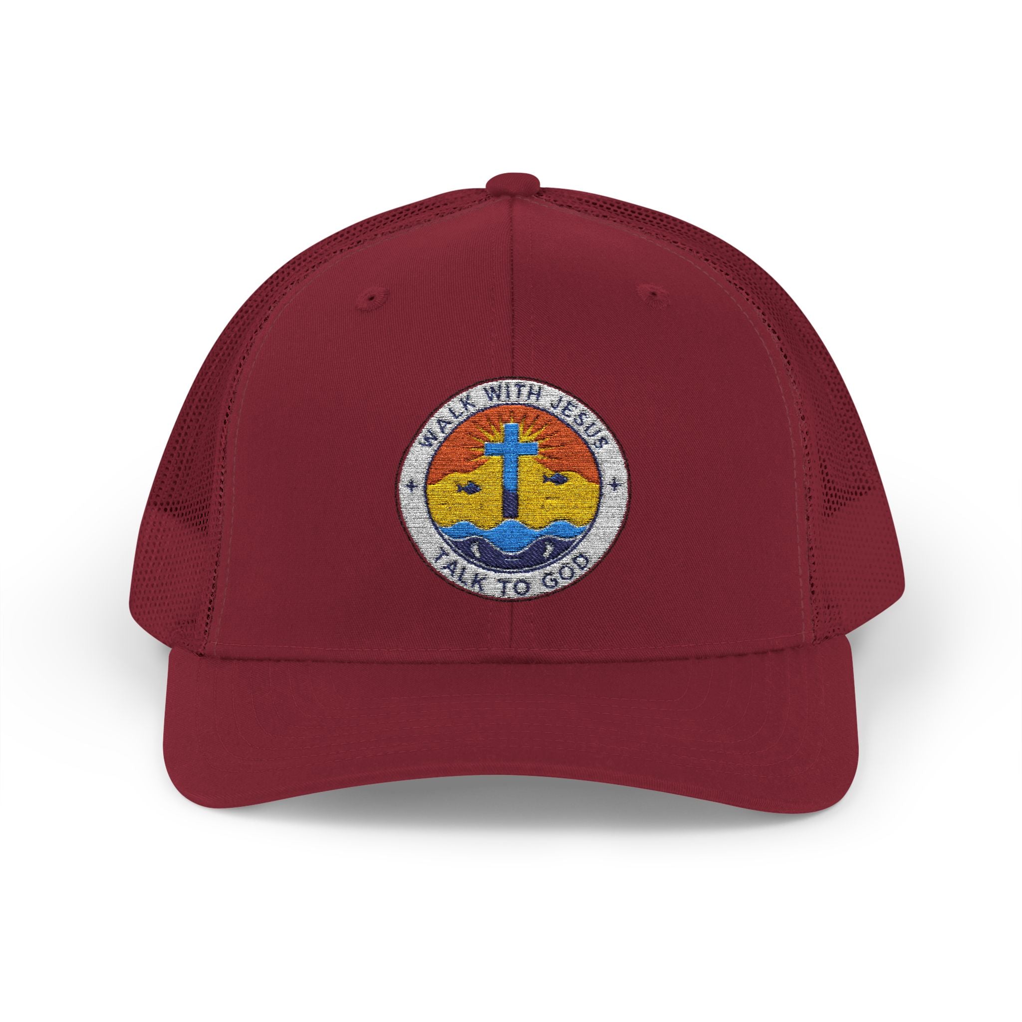 Walk With Jesus Sunrise Snapback Trucker Hat