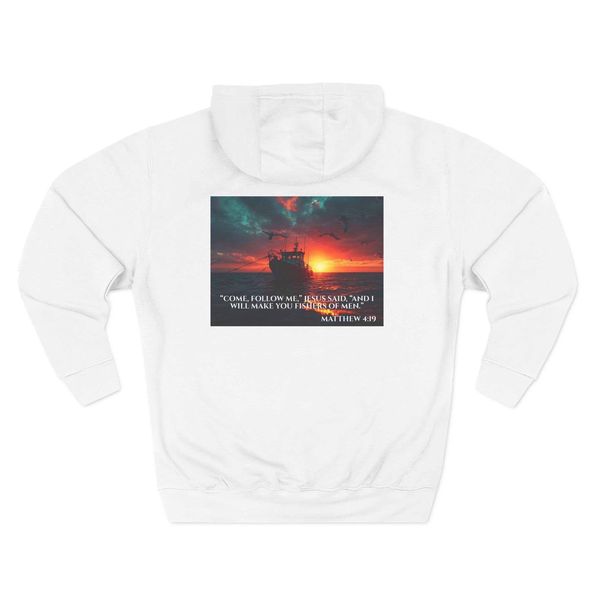 Fleece Hoodie – Fishers of Men | Matthew 4:19