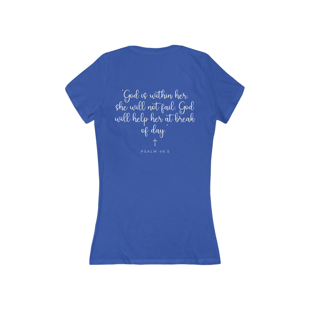 Living Anchored – Women’s Deep V-Neck Tee (5 Color Options)