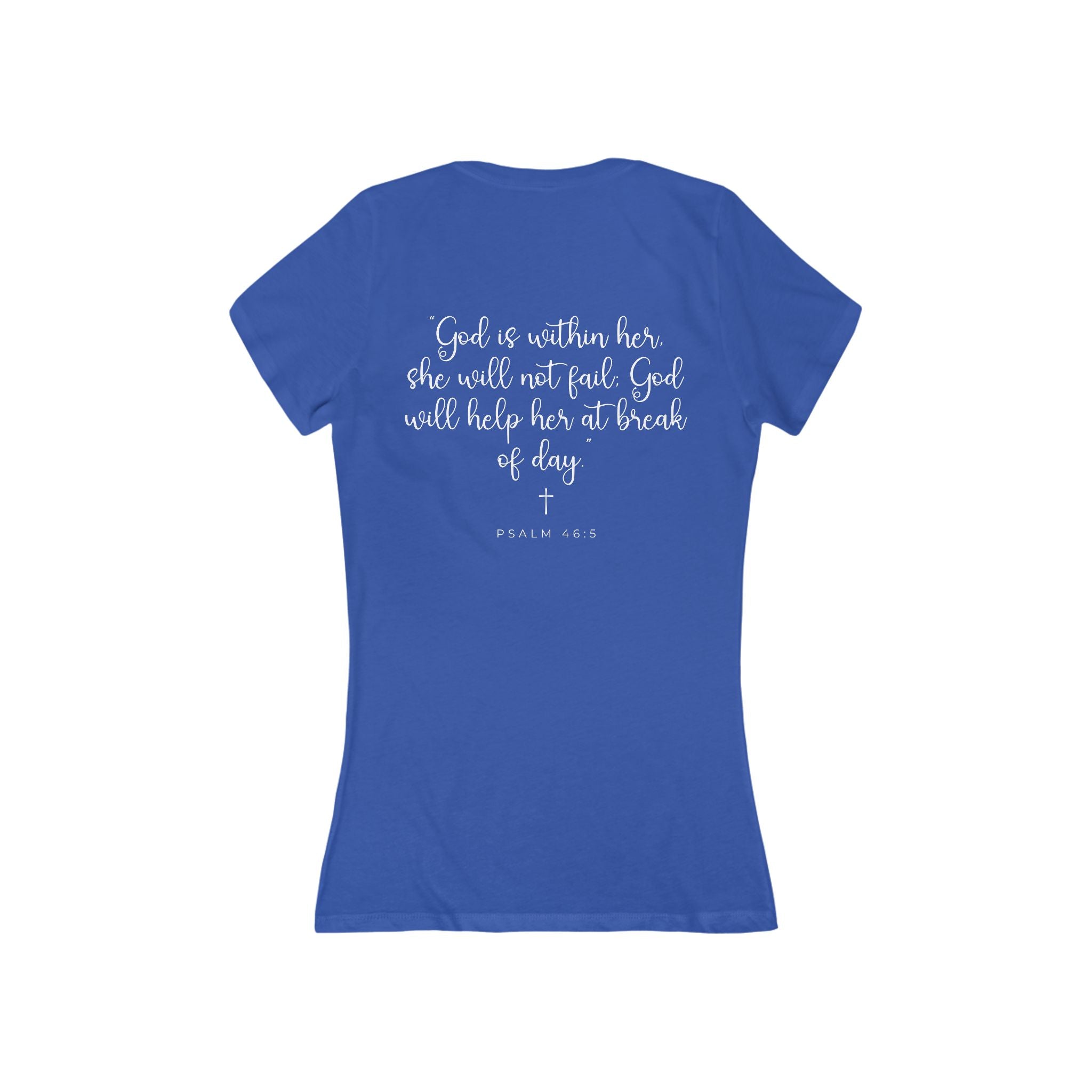 Living Anchored – Women’s Deep V-Neck Tee (5 Color Options)