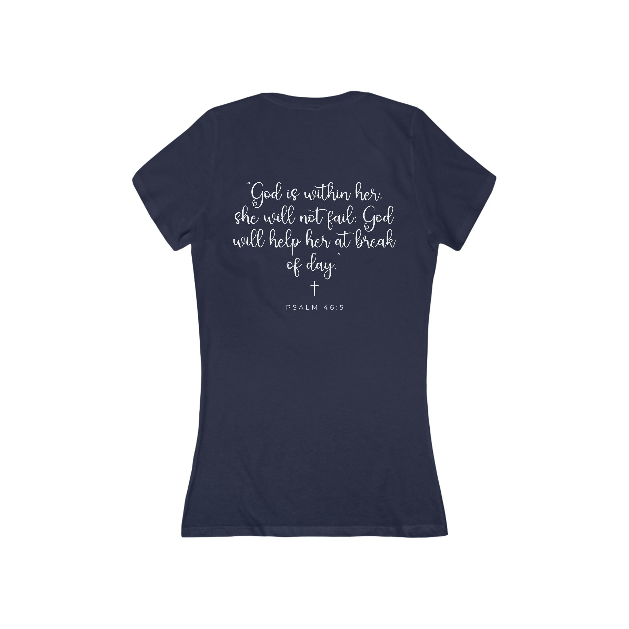 Living Anchored – Women’s Deep V-Neck Tee (5 Color Options)