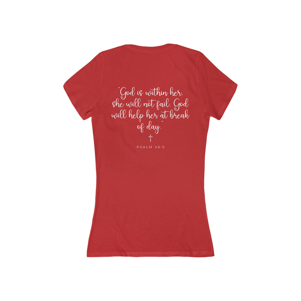 Living Anchored – Women’s Deep V-Neck Tee (5 Color Options)