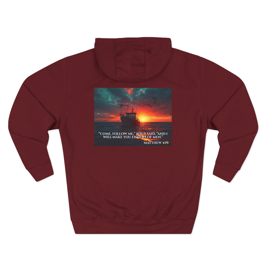 Fleece Hoodie – Fishers of Men | Matthew 4:19