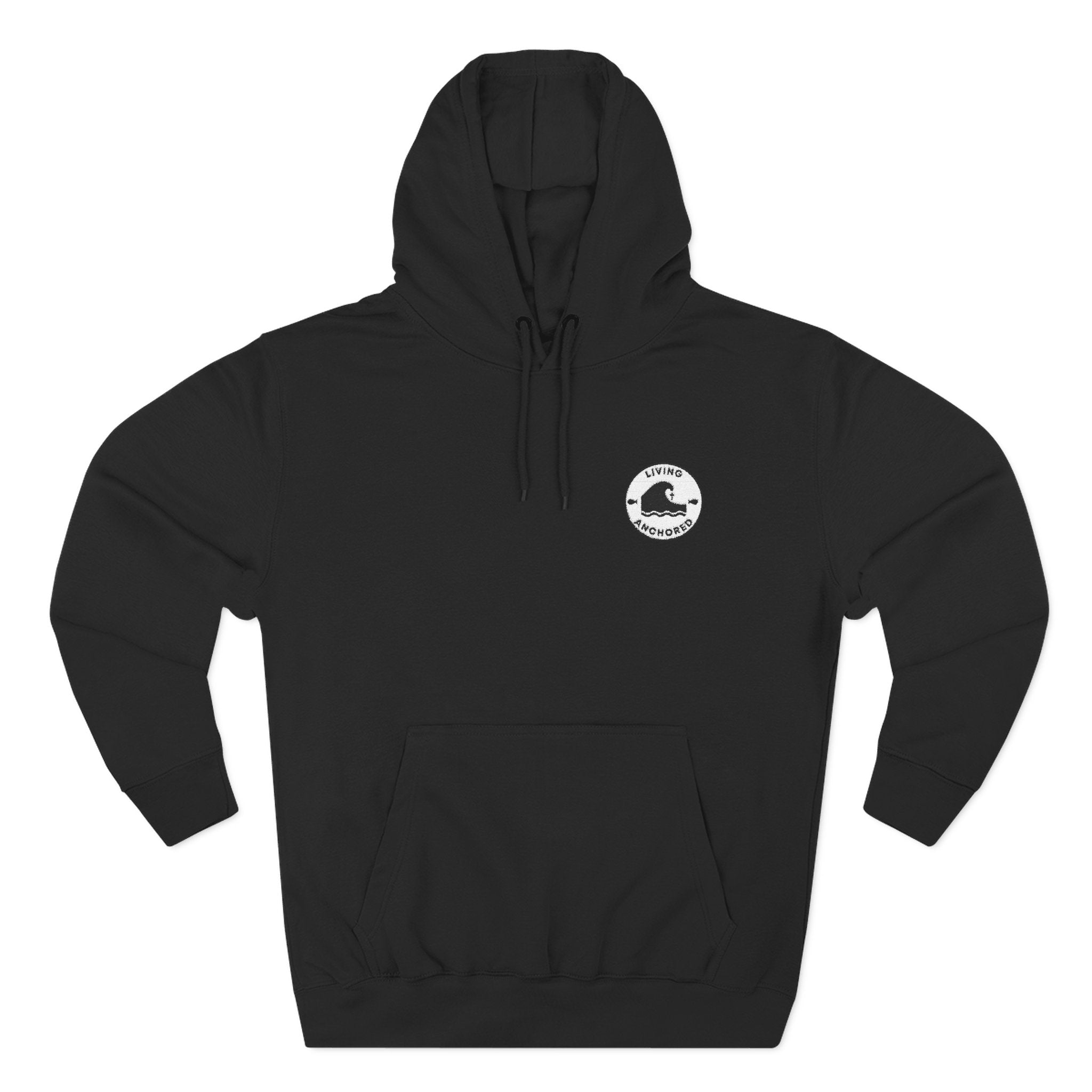 Cozy Flannel Hoodie – Living Anchored Patch