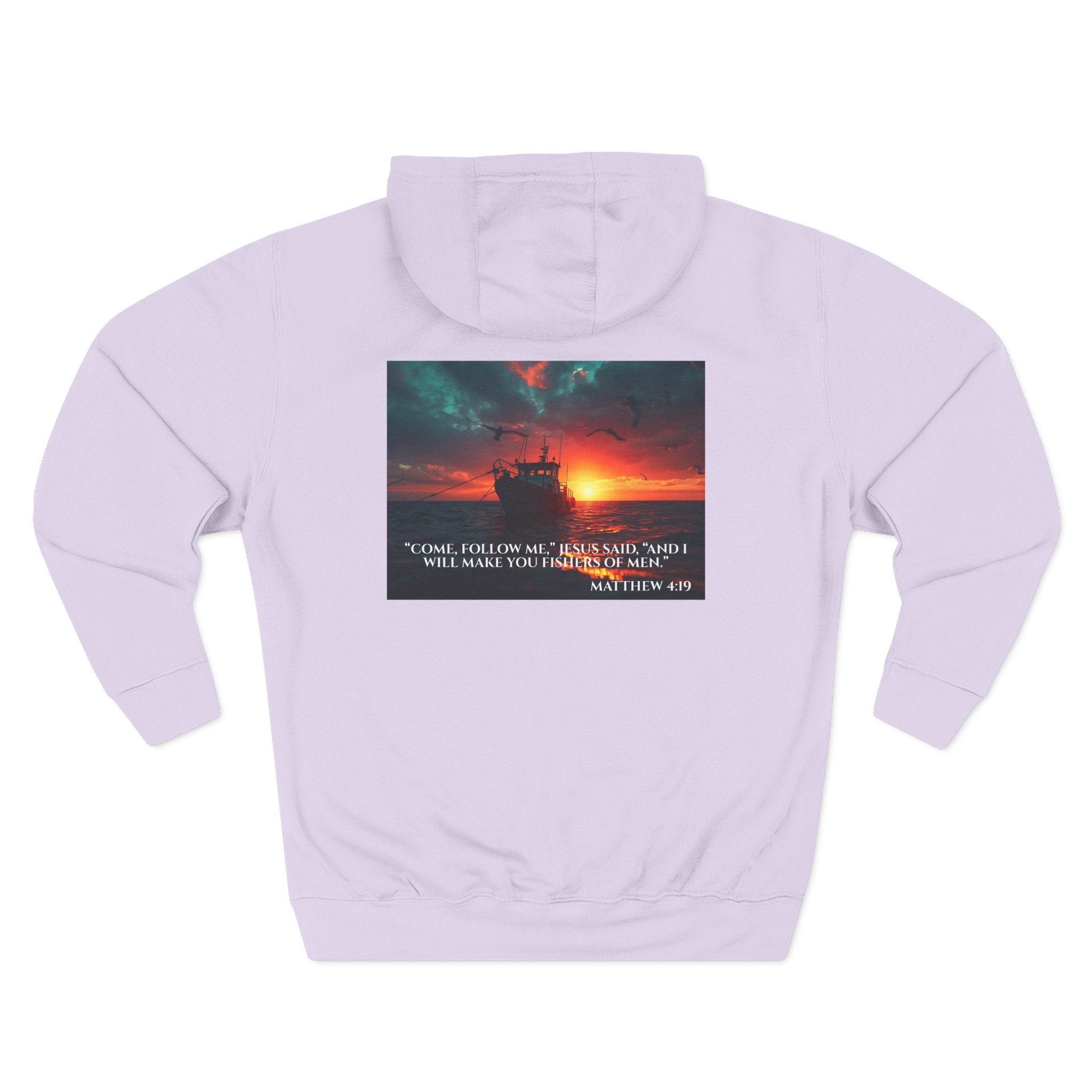Fleece Hoodie – Fishers of Men | Matthew 4:19