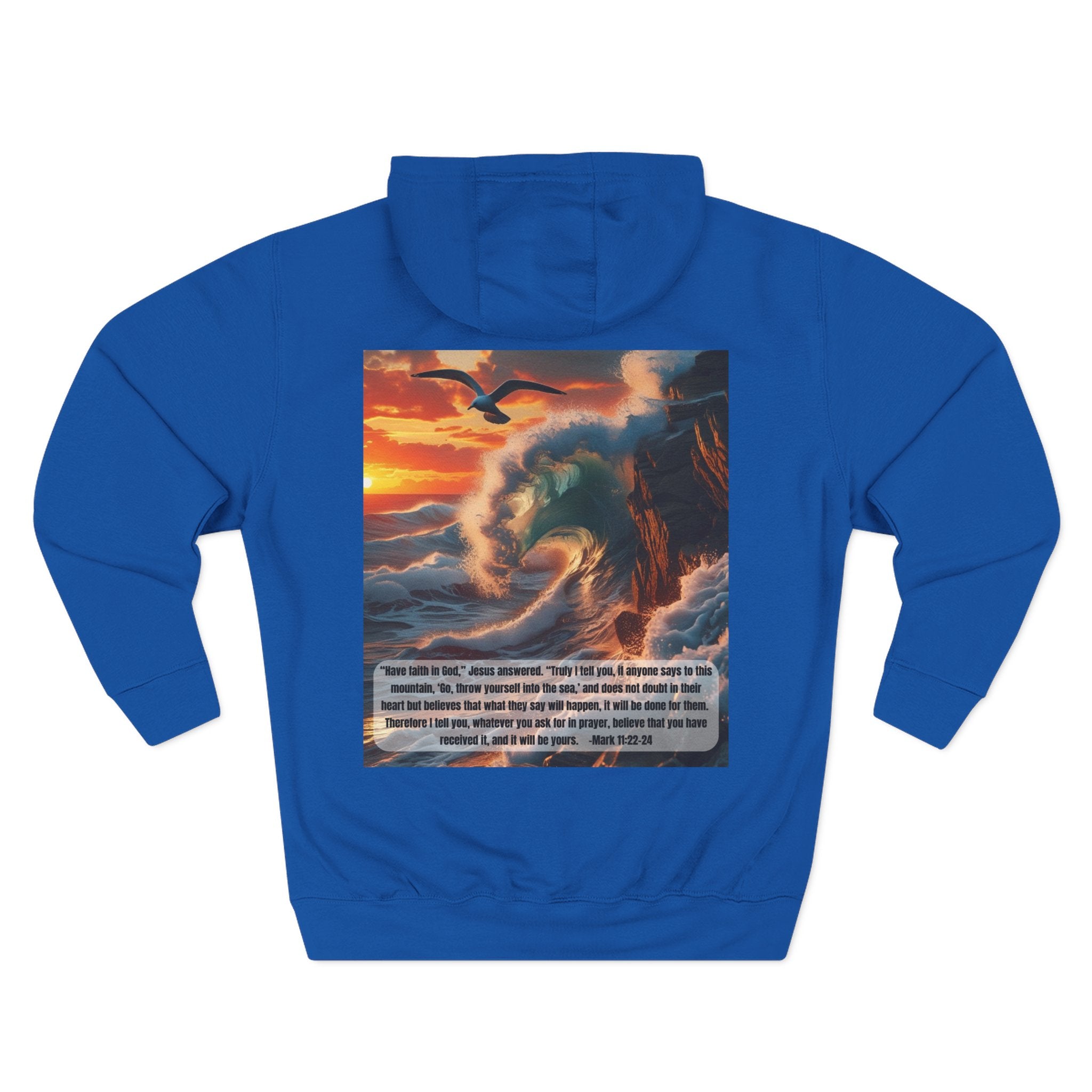 Living Anchored Bird & Wave Hoodie – Mark 11:22-24