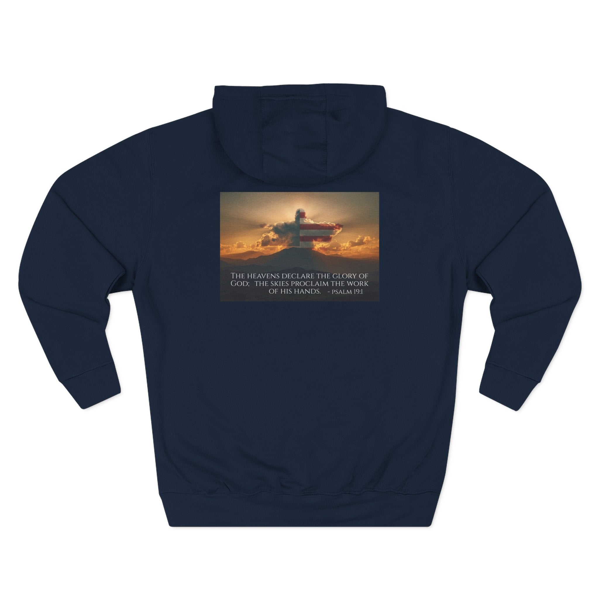 Inspirational Fleece Hoodie with Uplifting Quote