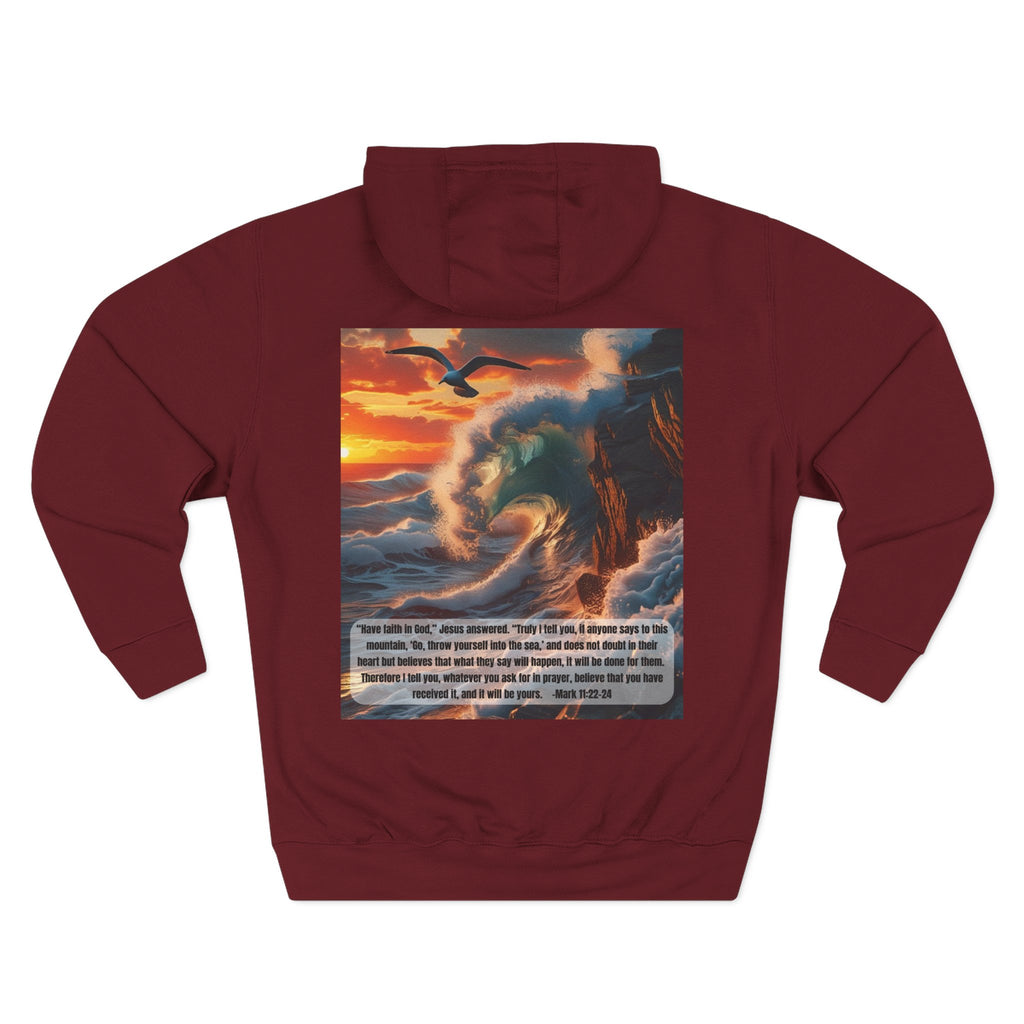 Living Anchored Bird & Wave Hoodie – Mark 11:22-24