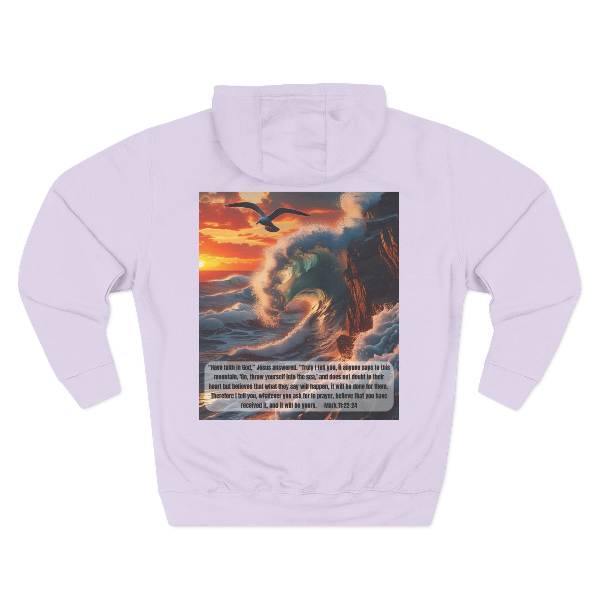 Living Anchored Bird & Wave Hoodie – Mark 11:22-24