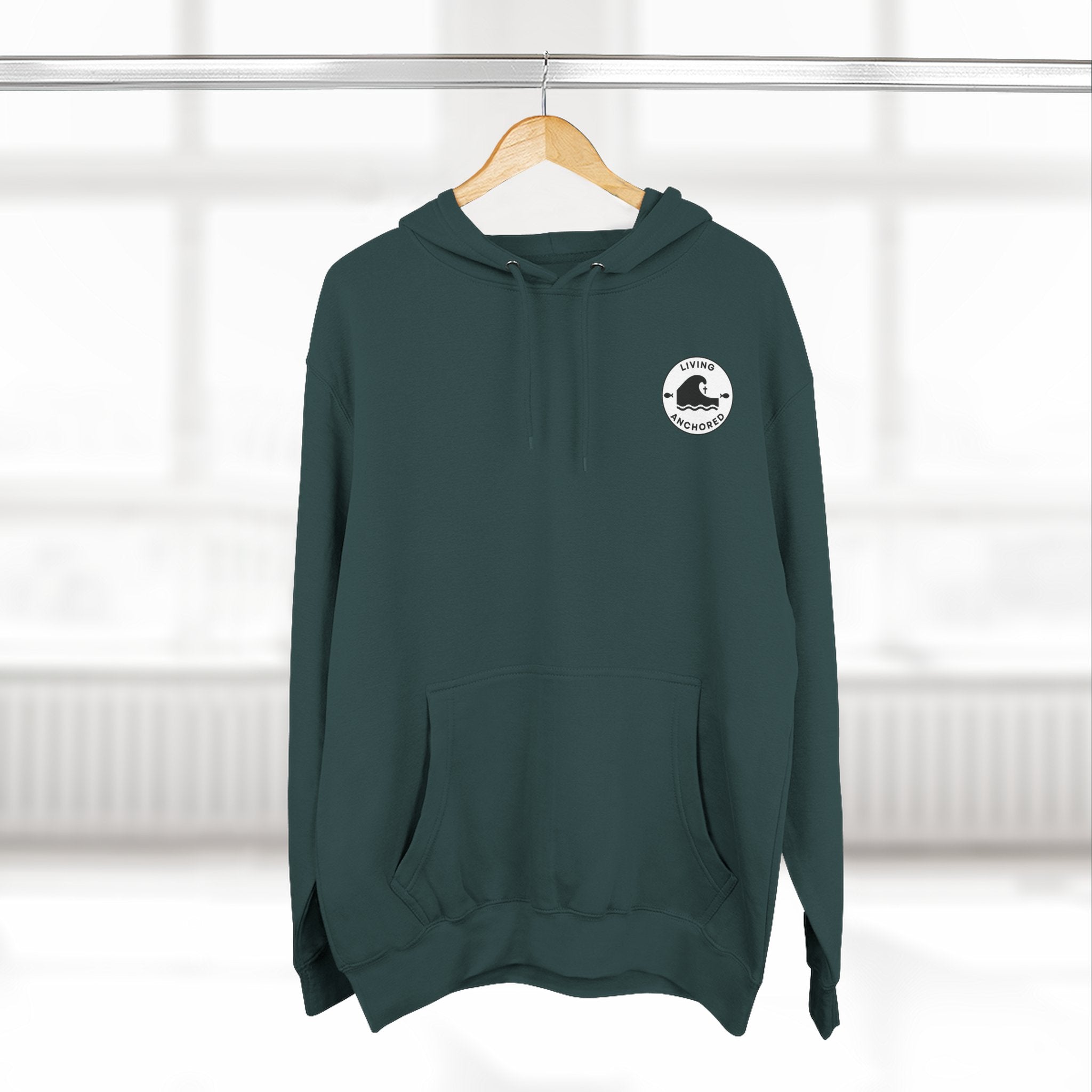 Living Anchored – Well & Living Water Scripture Fleece Hoodie