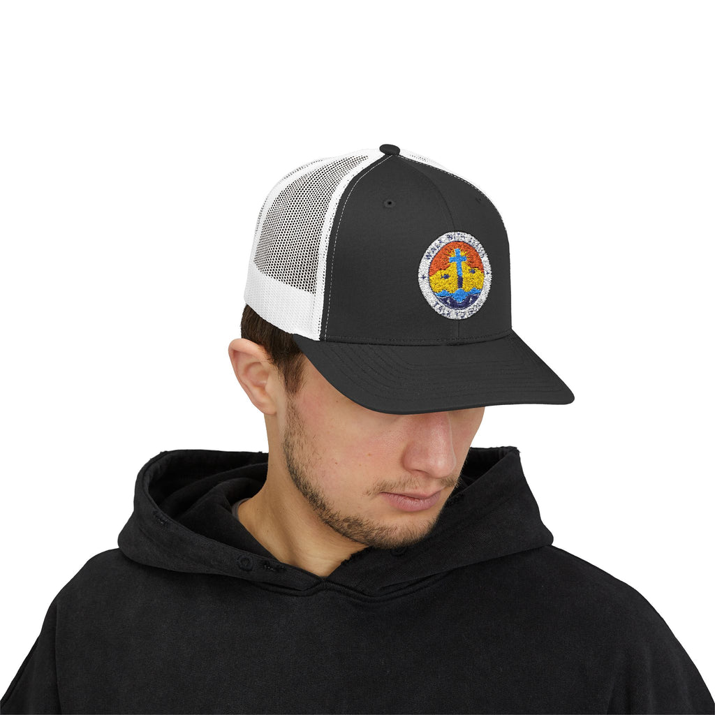 Walk With Jesus Sunrise Snapback Trucker Hat