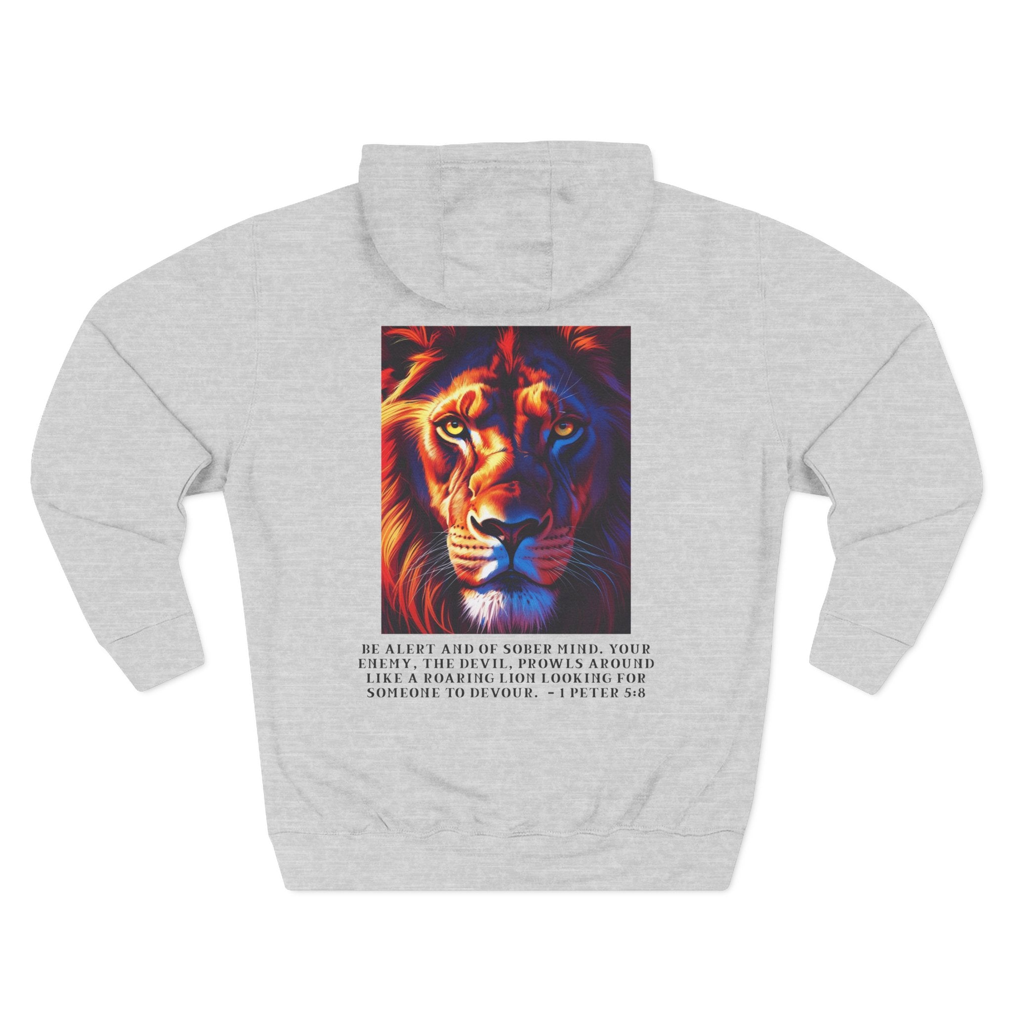 Cozy Flannel Hoodie – Lion Edition