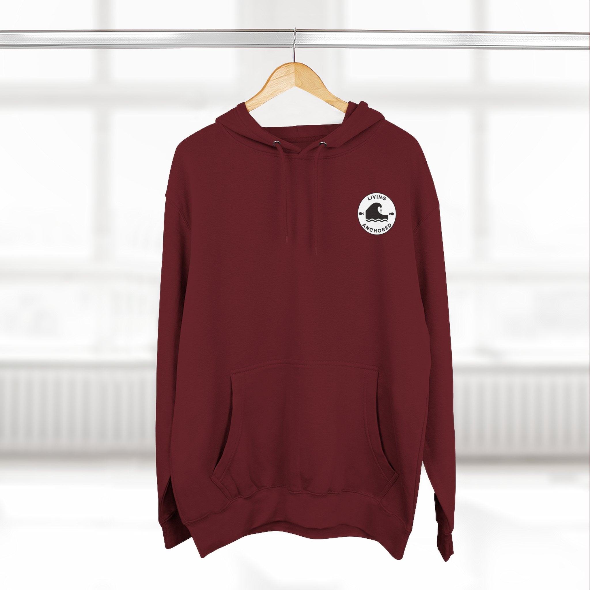 Living Anchored – Well & Living Water Scripture Fleece Hoodie