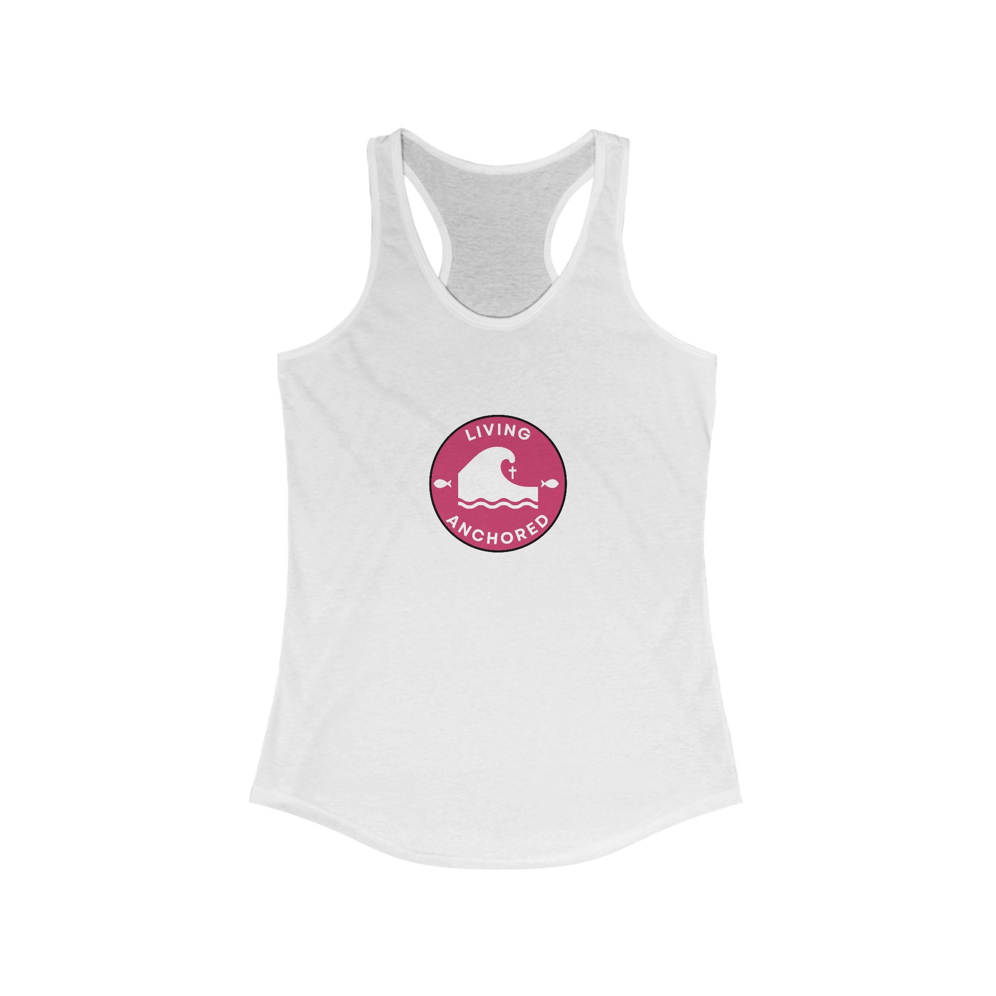 Living Anchored – Women’s Racerback Tank (9 Color Options)