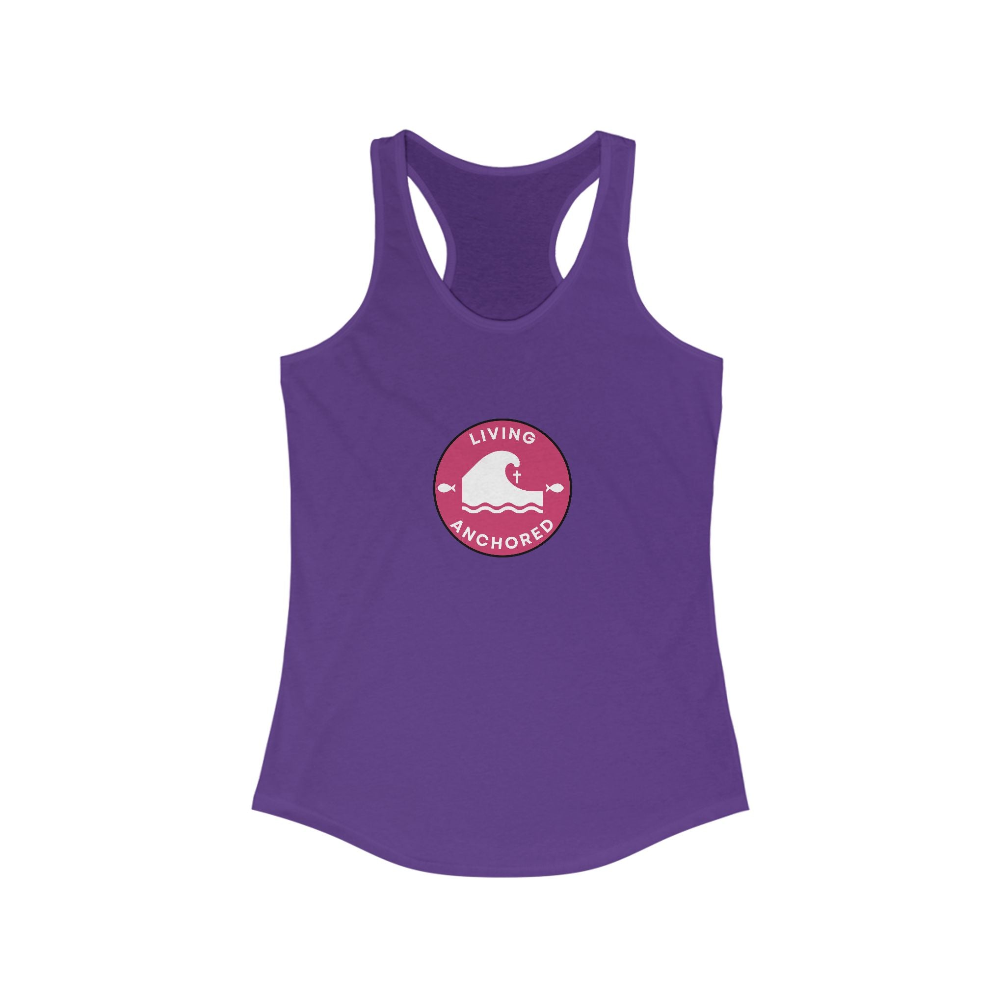 Living Anchored – Women’s Racerback Tank (9 Color Options)
