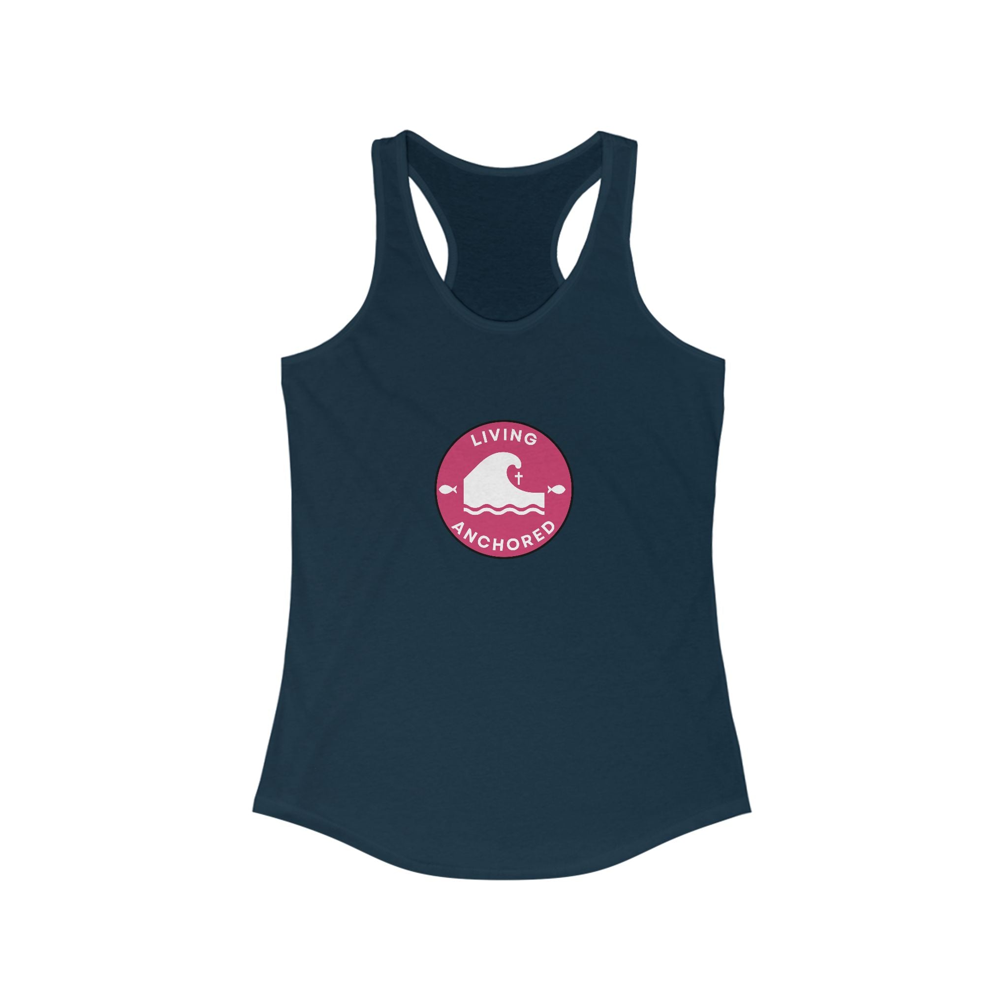 Living Anchored – Women’s Racerback Tank (9 Color Options)
