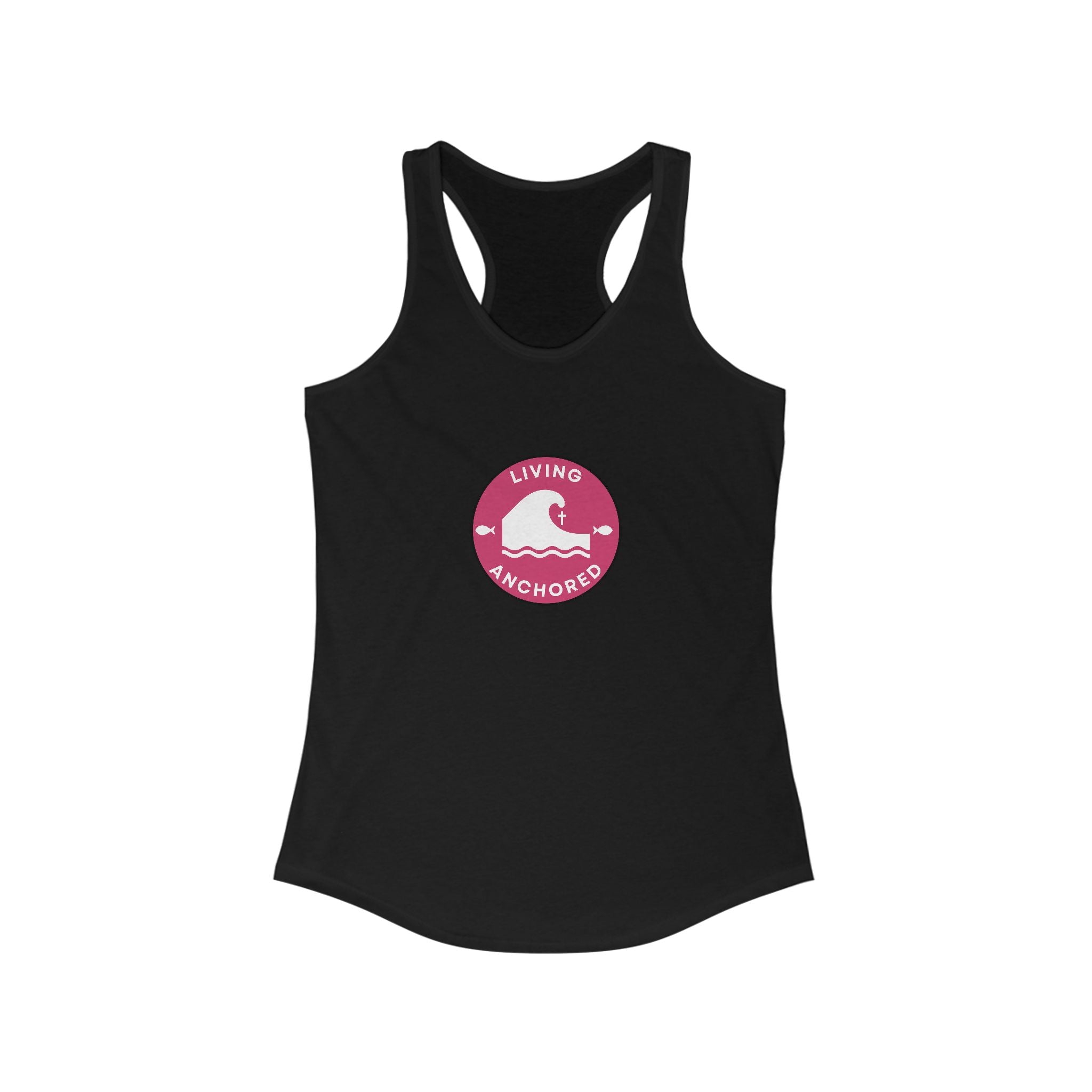 Living Anchored – Women’s Racerback Tank (9 Color Options)