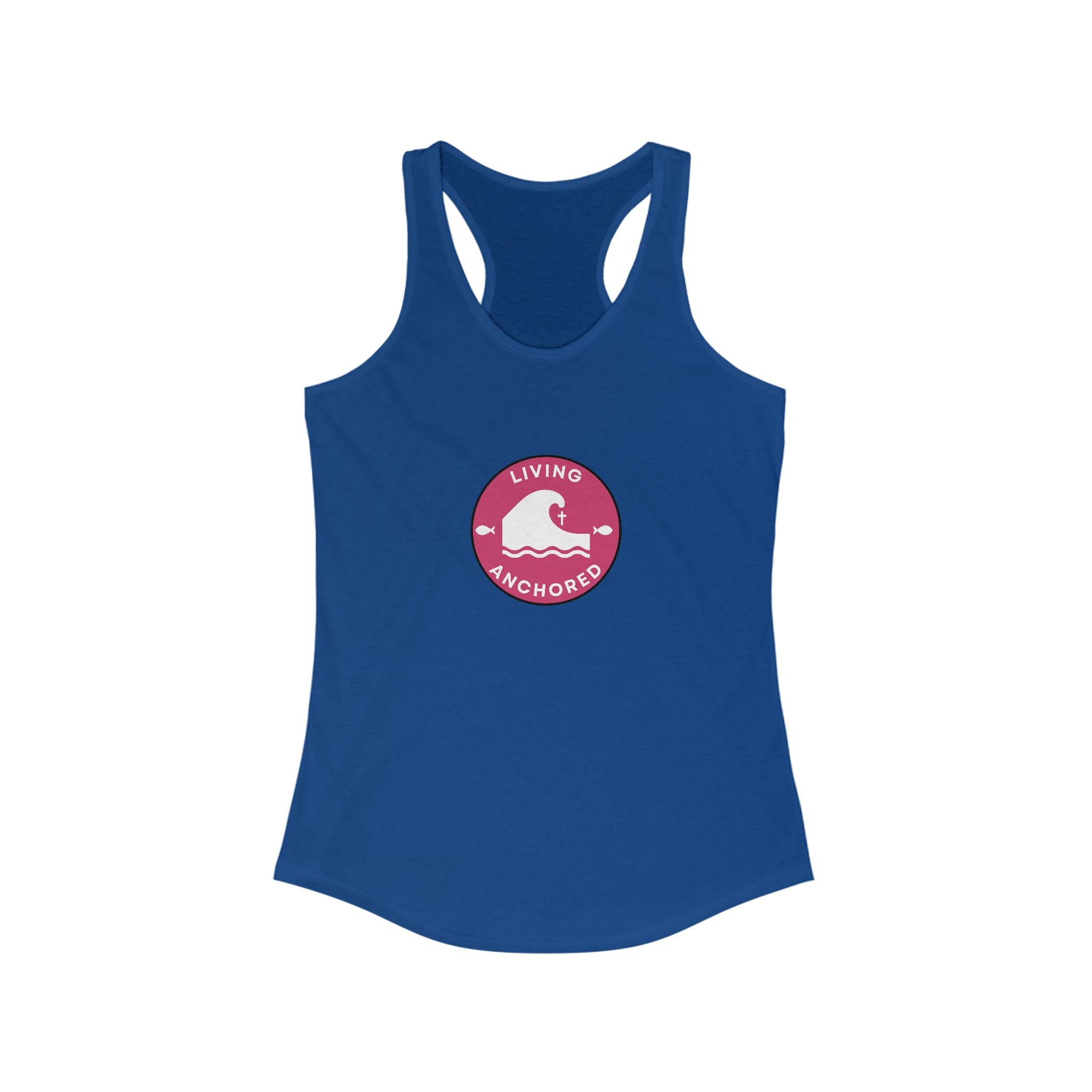 Living Anchored – Women’s Racerback Tank (9 Color Options)