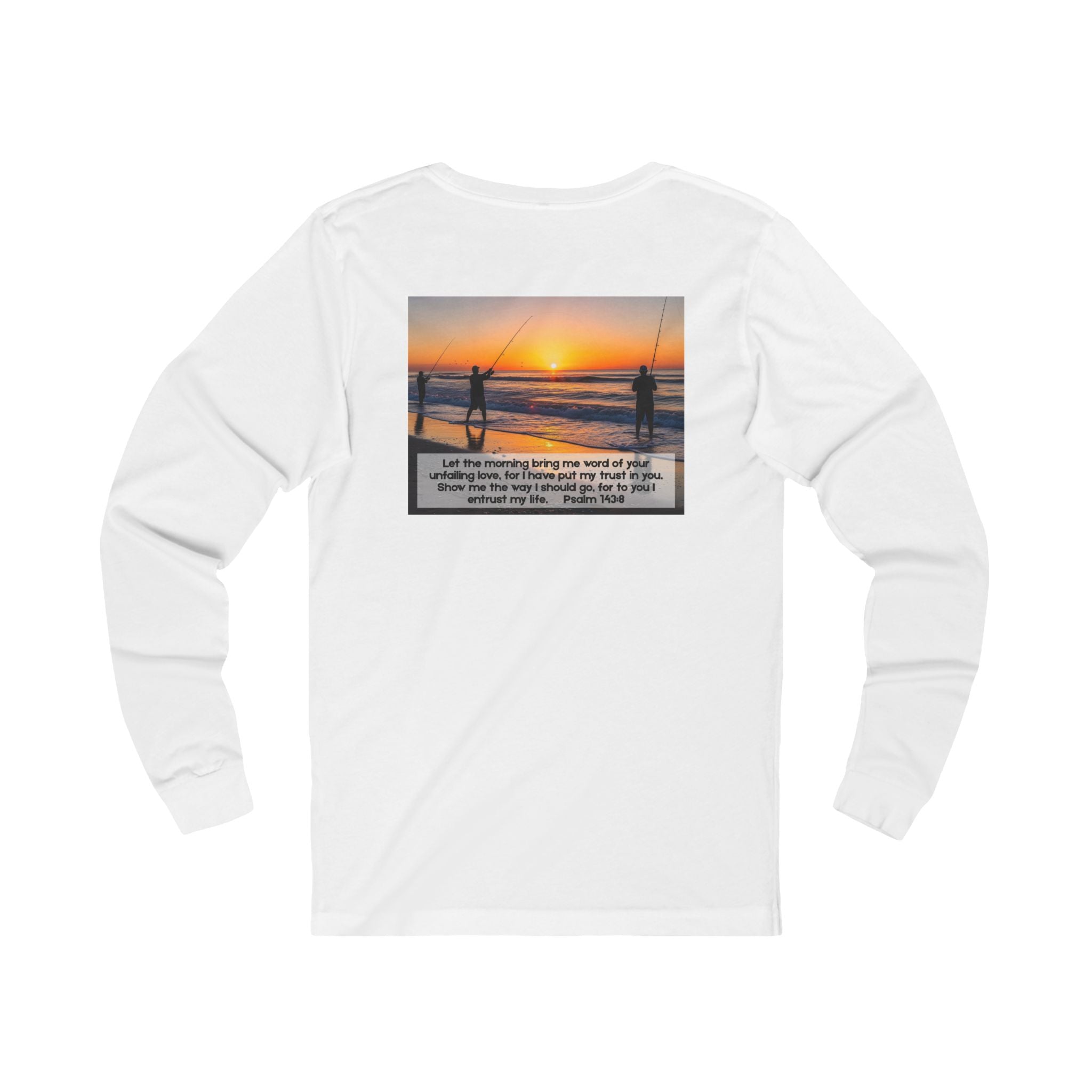 Inspirational Jersey Long Sleeve Tee – Psalm 143:8