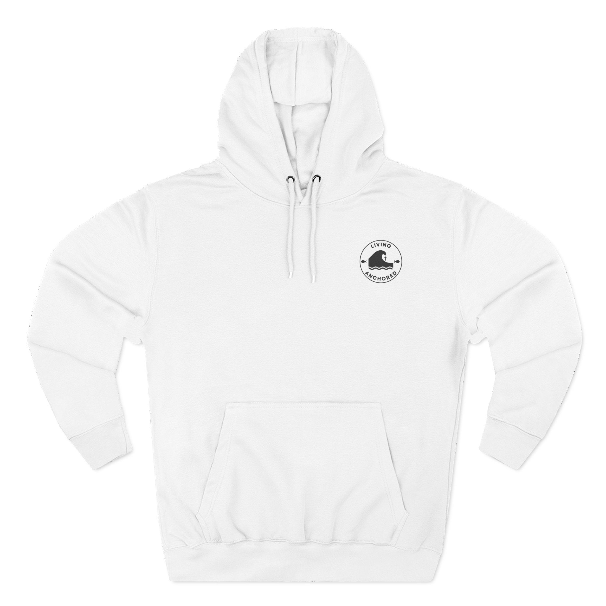 Living Anchored Cozy Flannel Hoodie – Cardinal & Scripture Design
