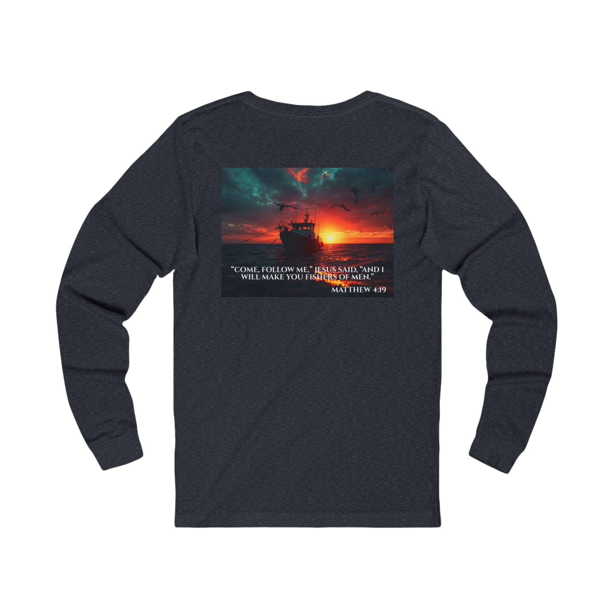 Jersey Long Sleeve Tee – Fishers of Men | Matthew 4:19