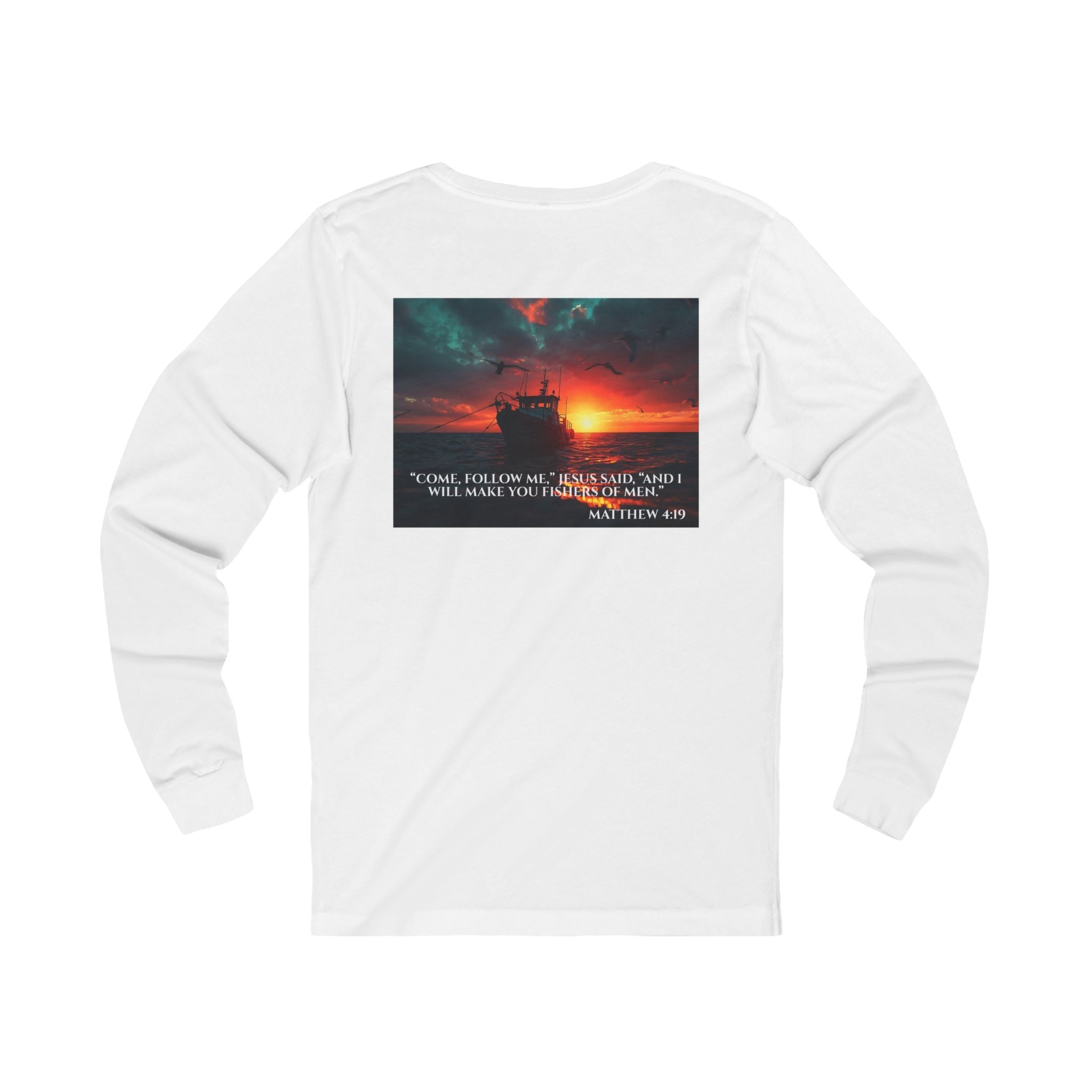 Jersey Long Sleeve Tee – Fishers of Men | Matthew 4:19