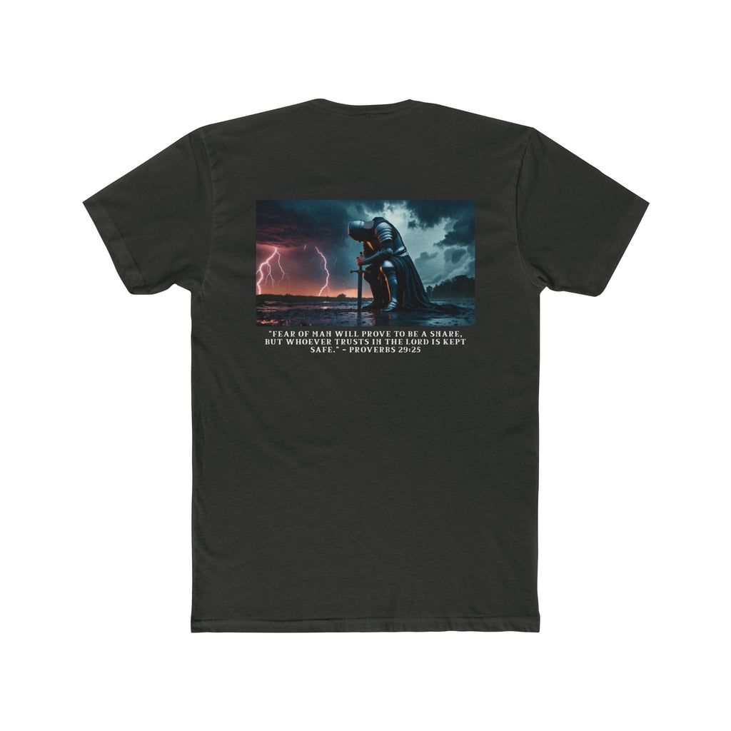 Faith Over Fear – Cotton Crew Tee (13 Colors, White Font)