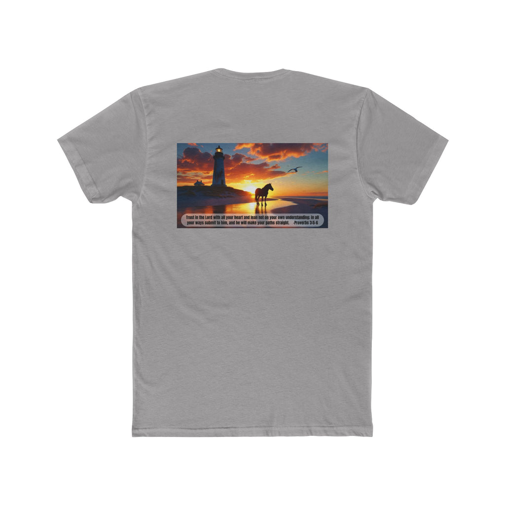 Living Anchored | Horse & Lighthouse Tee (Proverbs 3:5-6)