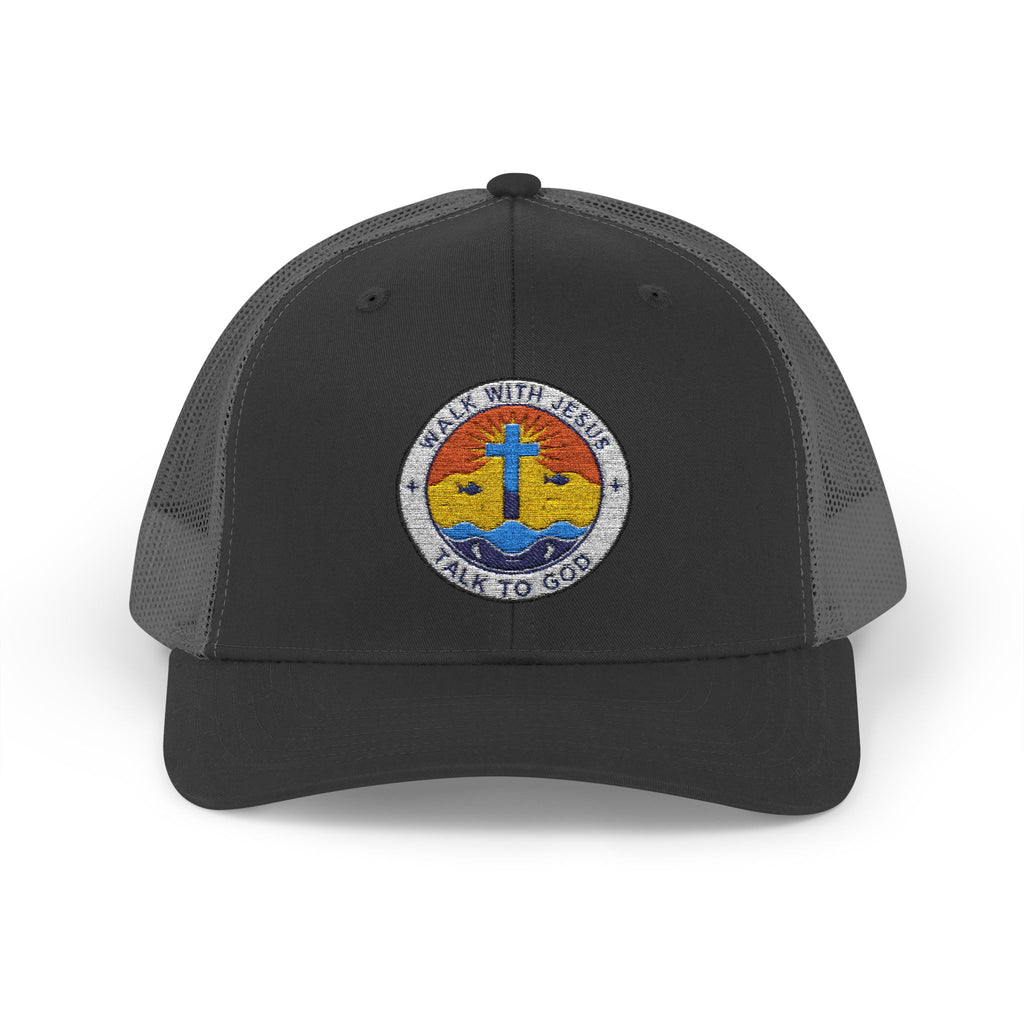 Walk With Jesus Sunrise Snapback Trucker Hat