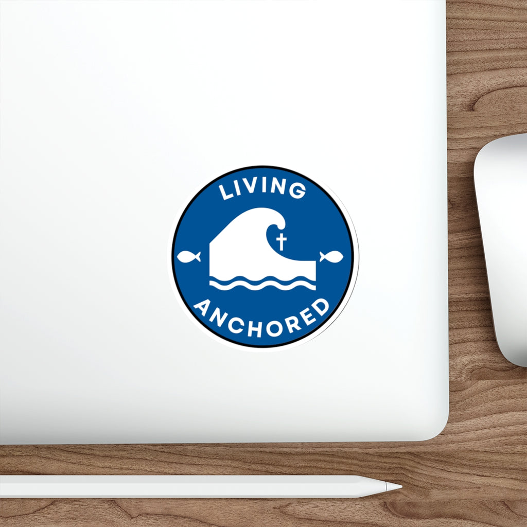 Living Anchored Die-Cut Sticker
