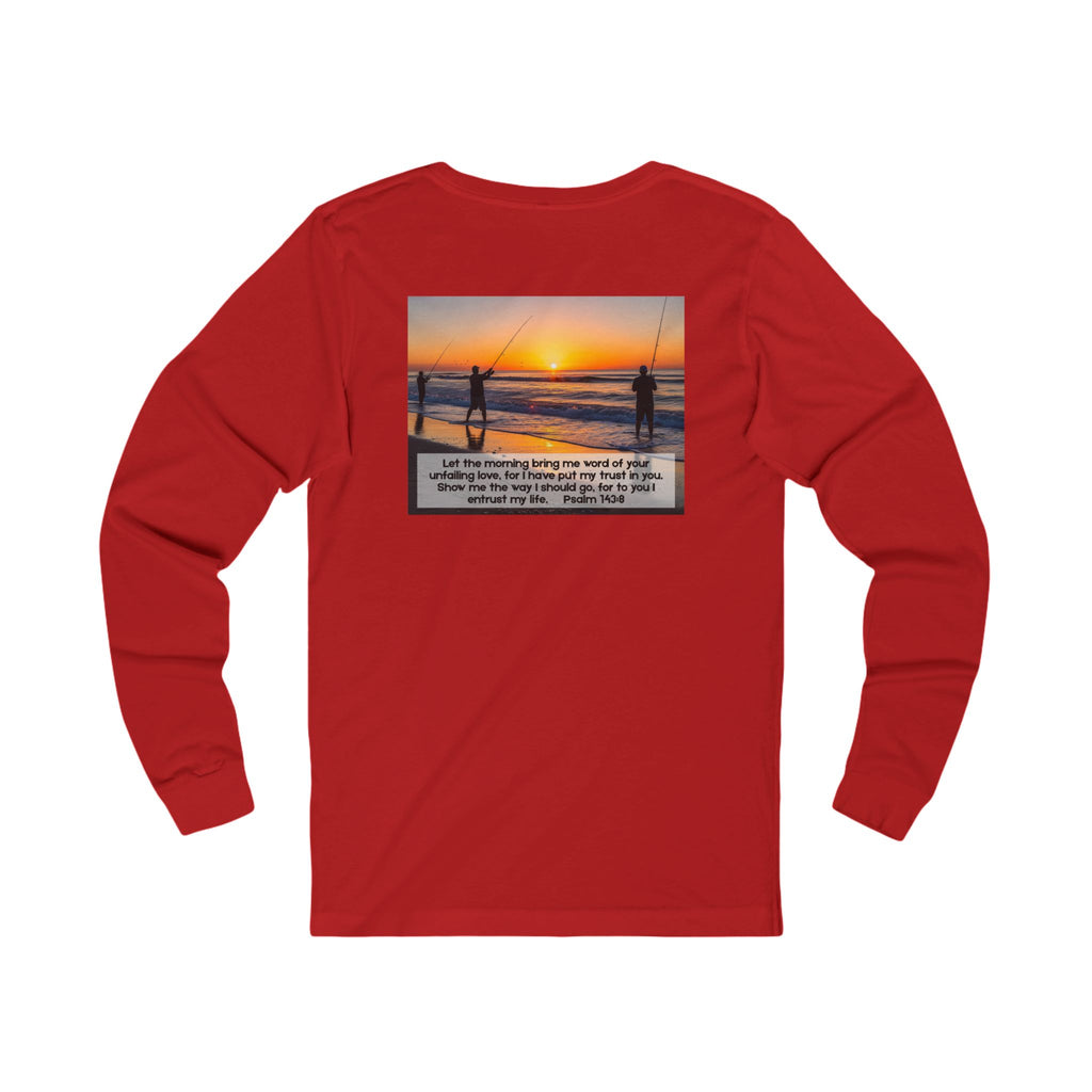 Inspirational Jersey Long Sleeve Tee – Psalm 143:8