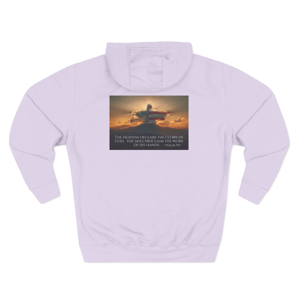 Inspirational Fleece Hoodie with Uplifting Quote