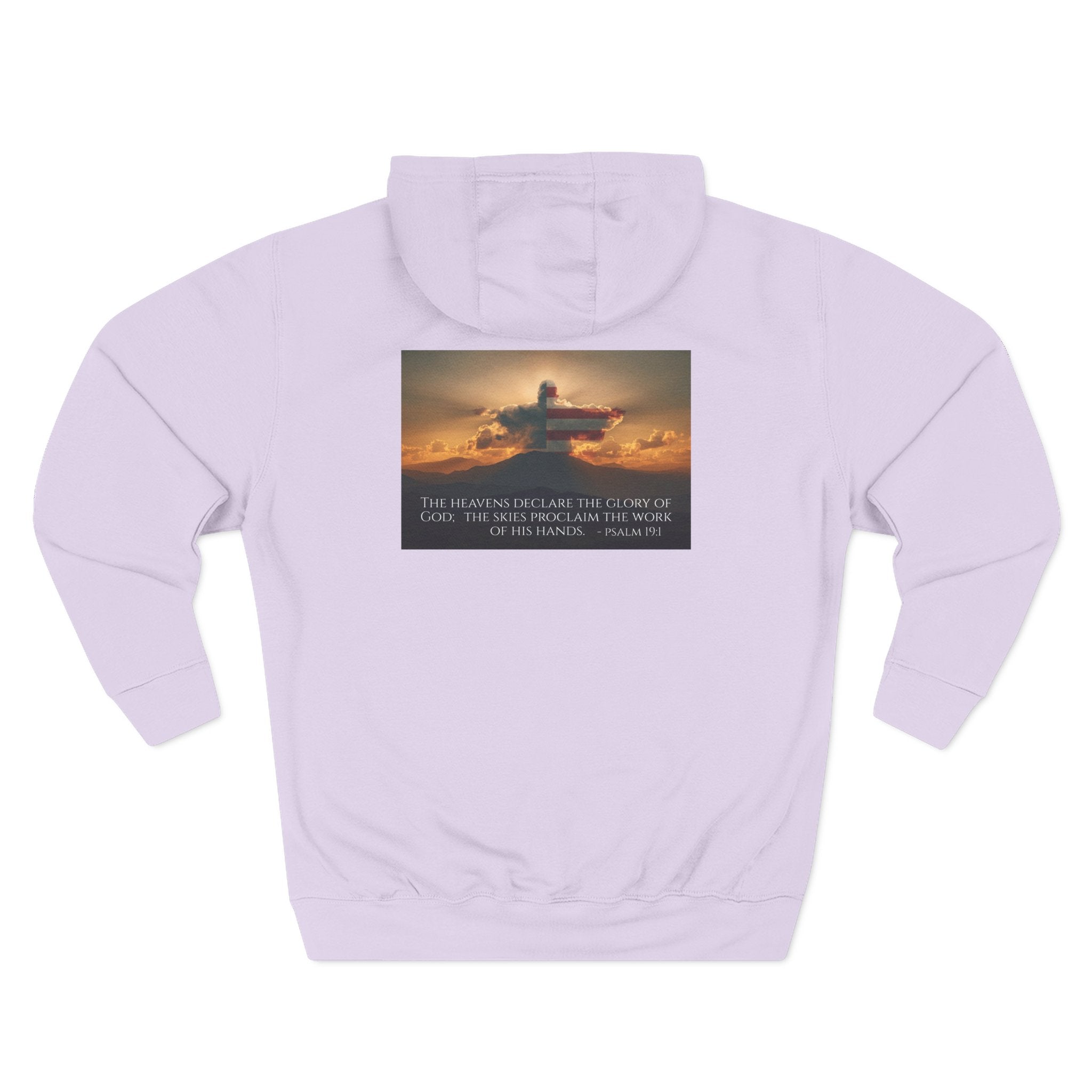 Inspirational Fleece Hoodie with Uplifting Quote