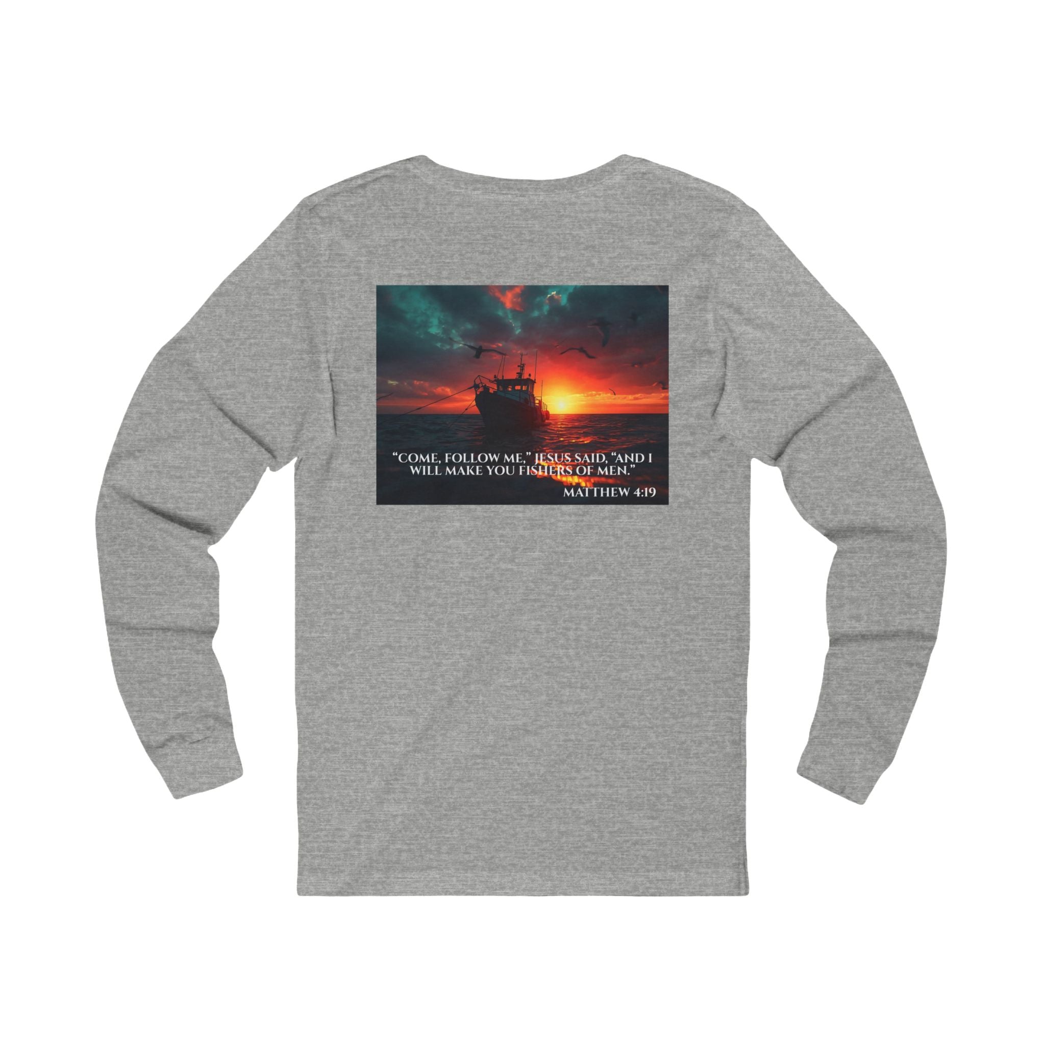 Jersey Long Sleeve Tee – Fishers of Men | Matthew 4:19