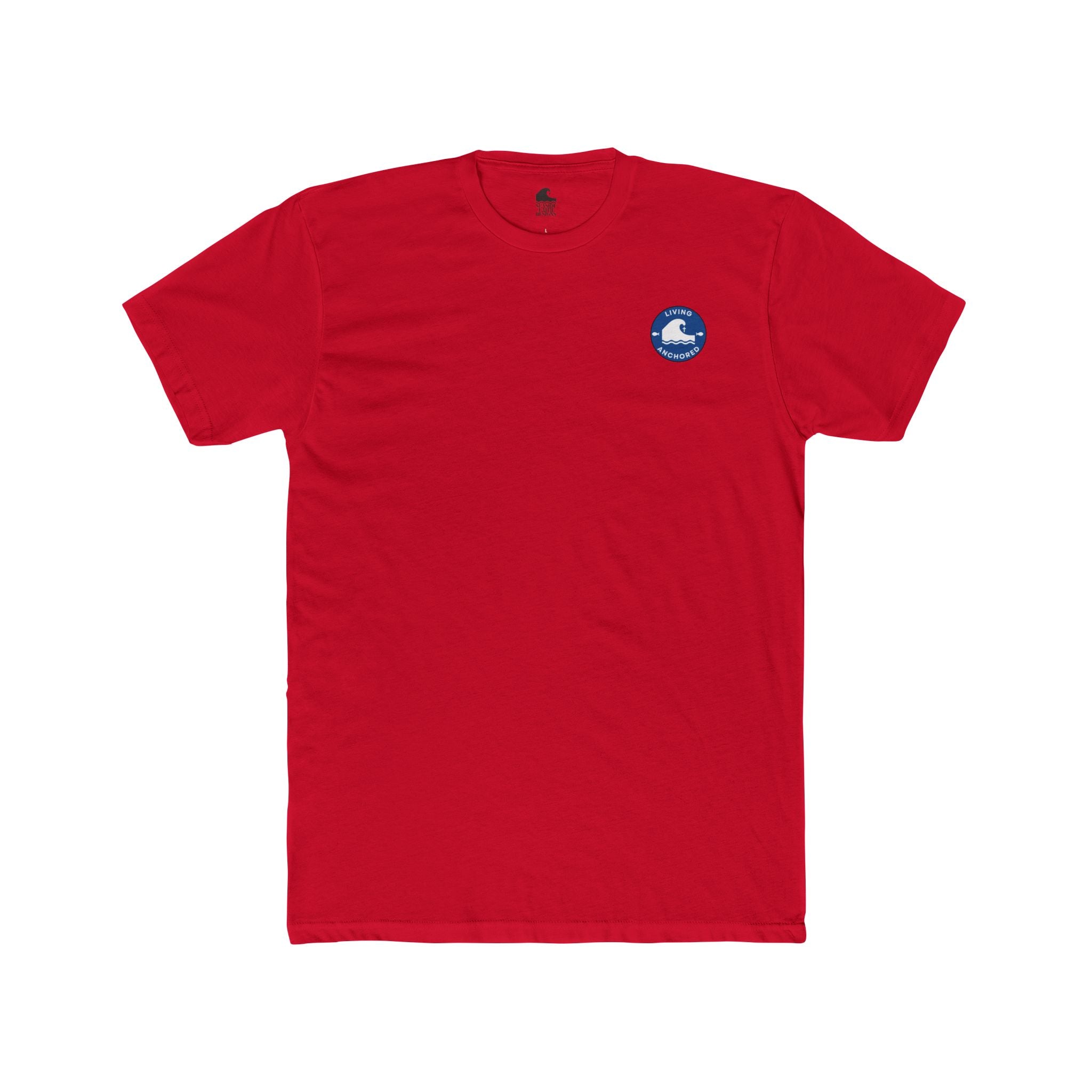 Cotton Crew Tee – Cardinal | Revelation 21:4–5
