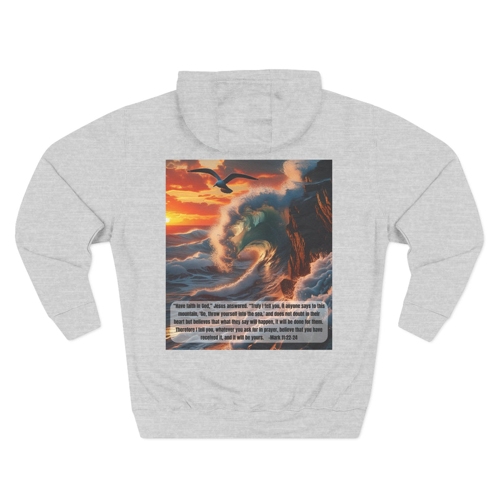 Living Anchored Bird & Wave Hoodie – Mark 11:22-24