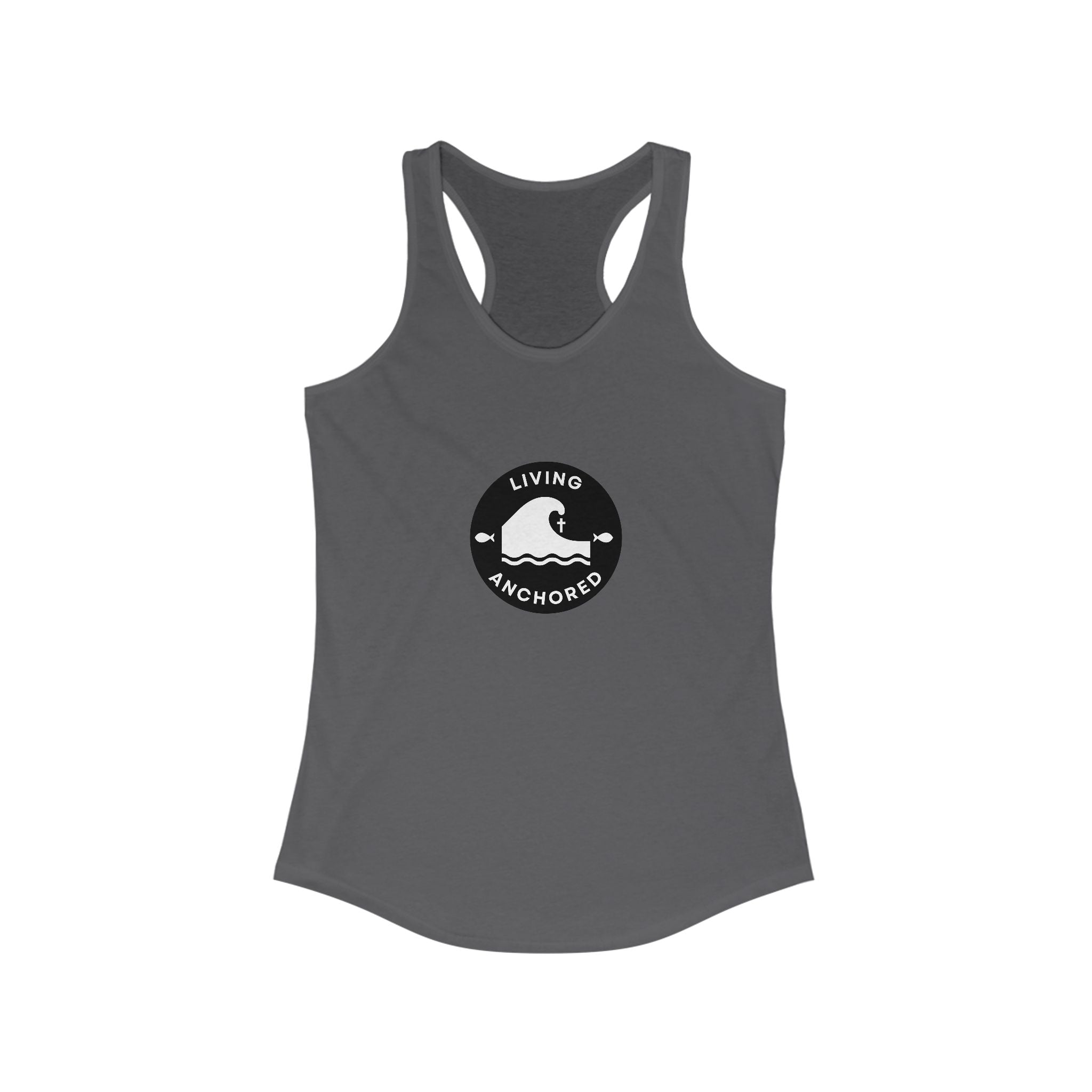 Living Anchored – Women’s Racerback Tank (13 Color Options)