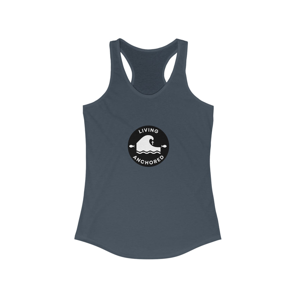 Living Anchored – Women’s Racerback Tank (13 Color Options)